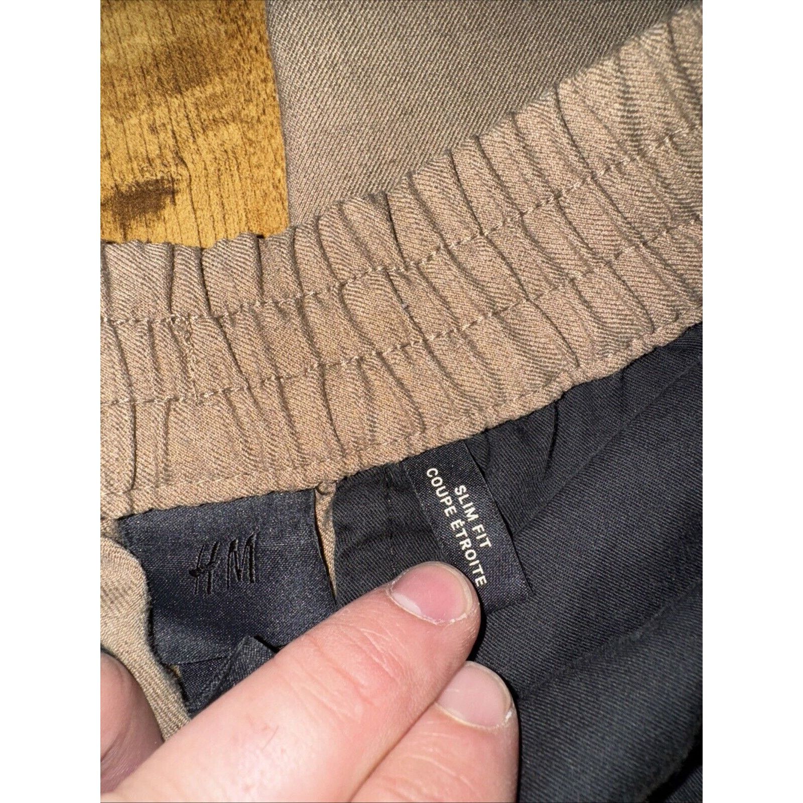 H&M H&M Stretchy Waistband Slacks Brown XS 29x29 Size 29" - 5 Thumbnail