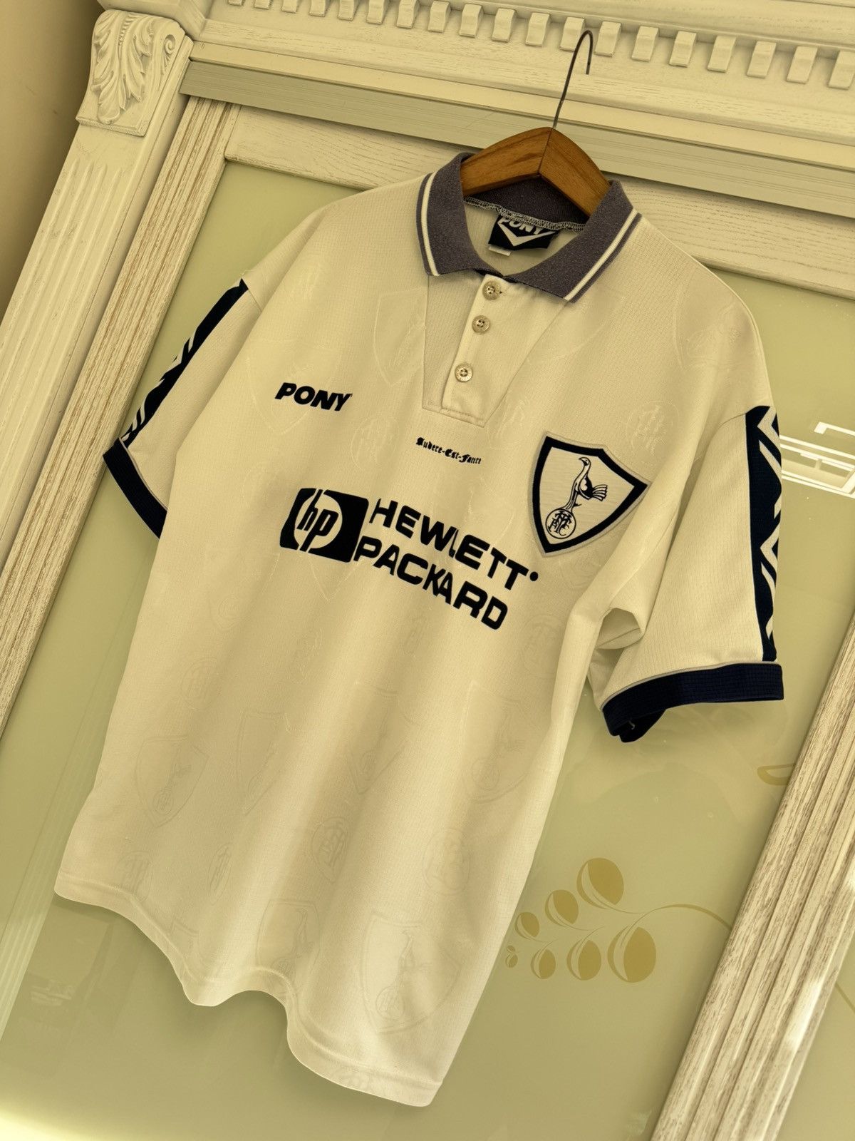 PONY Vintage Tottenham Hotspur 1995-1997 Home Soccer Jersey Shirt Size US XL / EU 56 / 4 - 3 Thumbnail