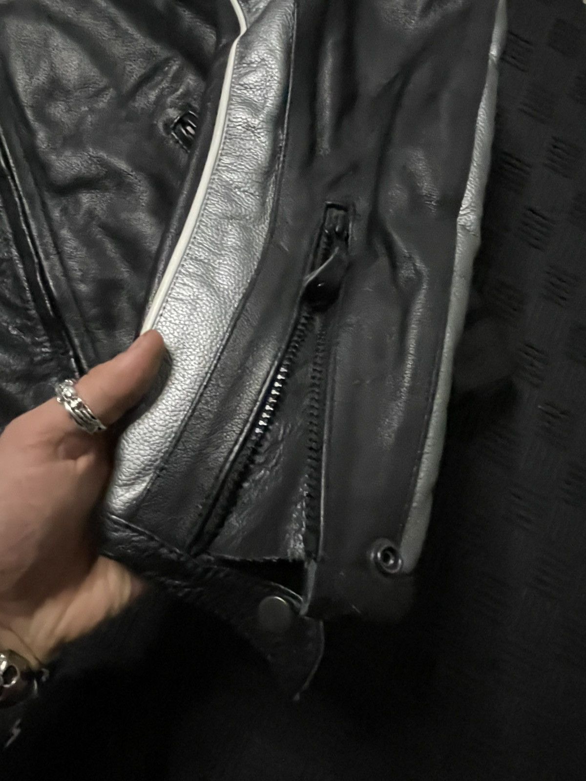 Other Vintage Super Sick 2 Tone Biker Jacket Size US L / EU 52-54 / 3 - 5 Thumbnail