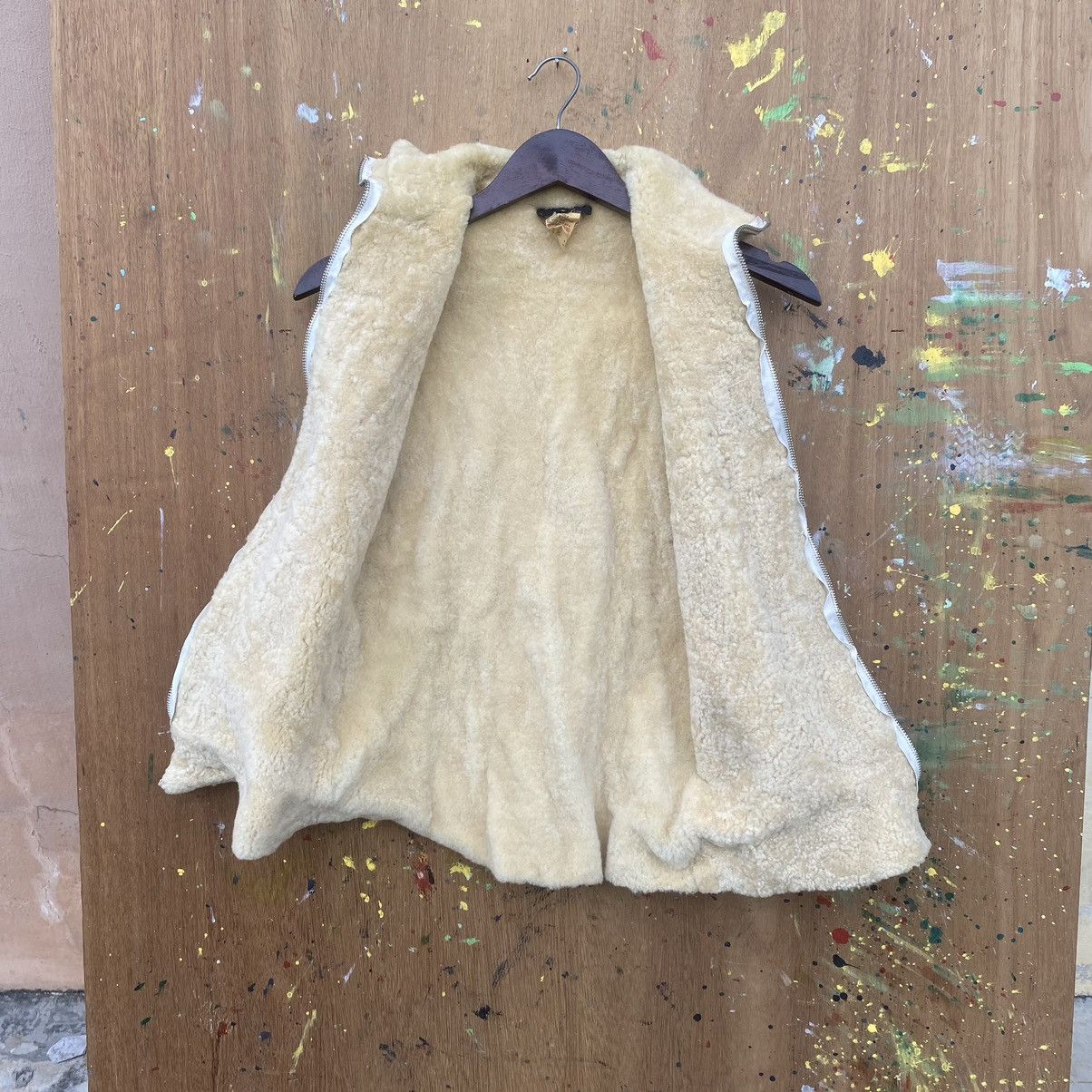 A.P.C. × Leather × Vintage Vintage APC Sherpa Leather Vest Size S / US 4 / IT 40 - 4 Thumbnail