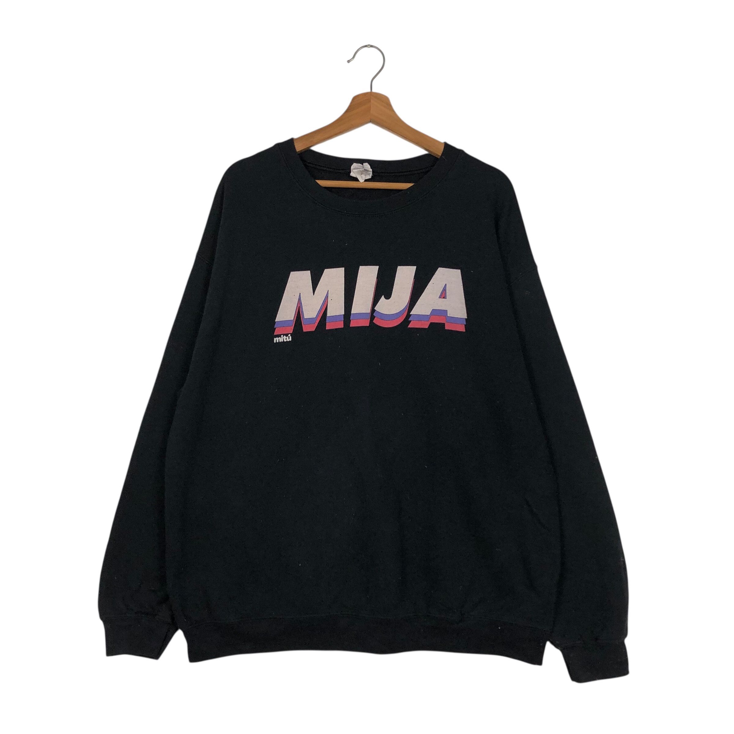 Japanese Brand 📌Vintage Sweatshirt Mija Big Logo Spell Out Issey Miyake Size US L / EU 52-54 / 3 - 2 Thumbnail