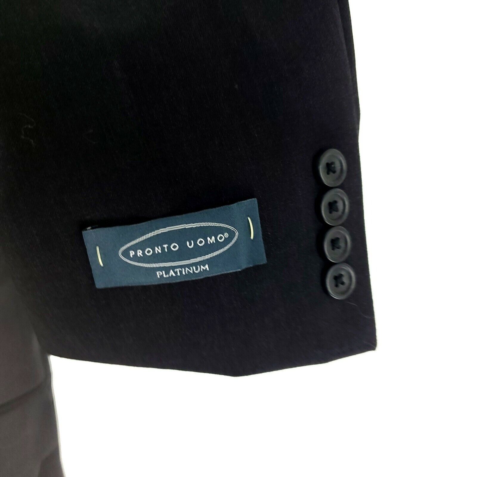 Pronto Uomo NEW Pronto Uomo Wool 2 Button Blazer 40R Charcoal Gray Sport Size 40R - 4 Thumbnail