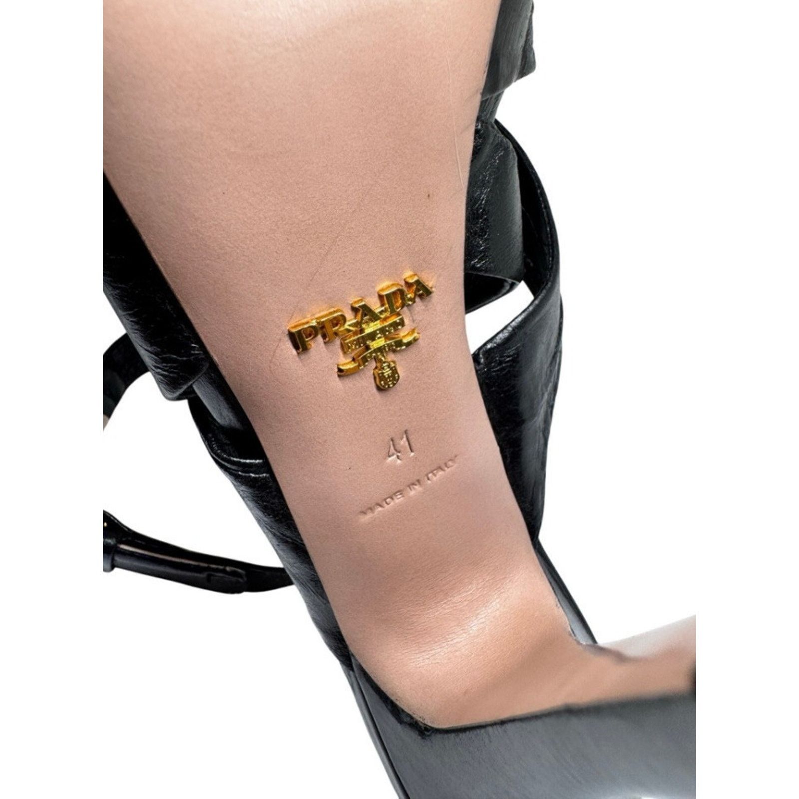 Prada PRADA ANTIC SOFT NERO BLACK PLATFORM CRISS SHOES SZ 41 10.5 Size US 10.5 / IT 40.5 - 6 Thumbnail