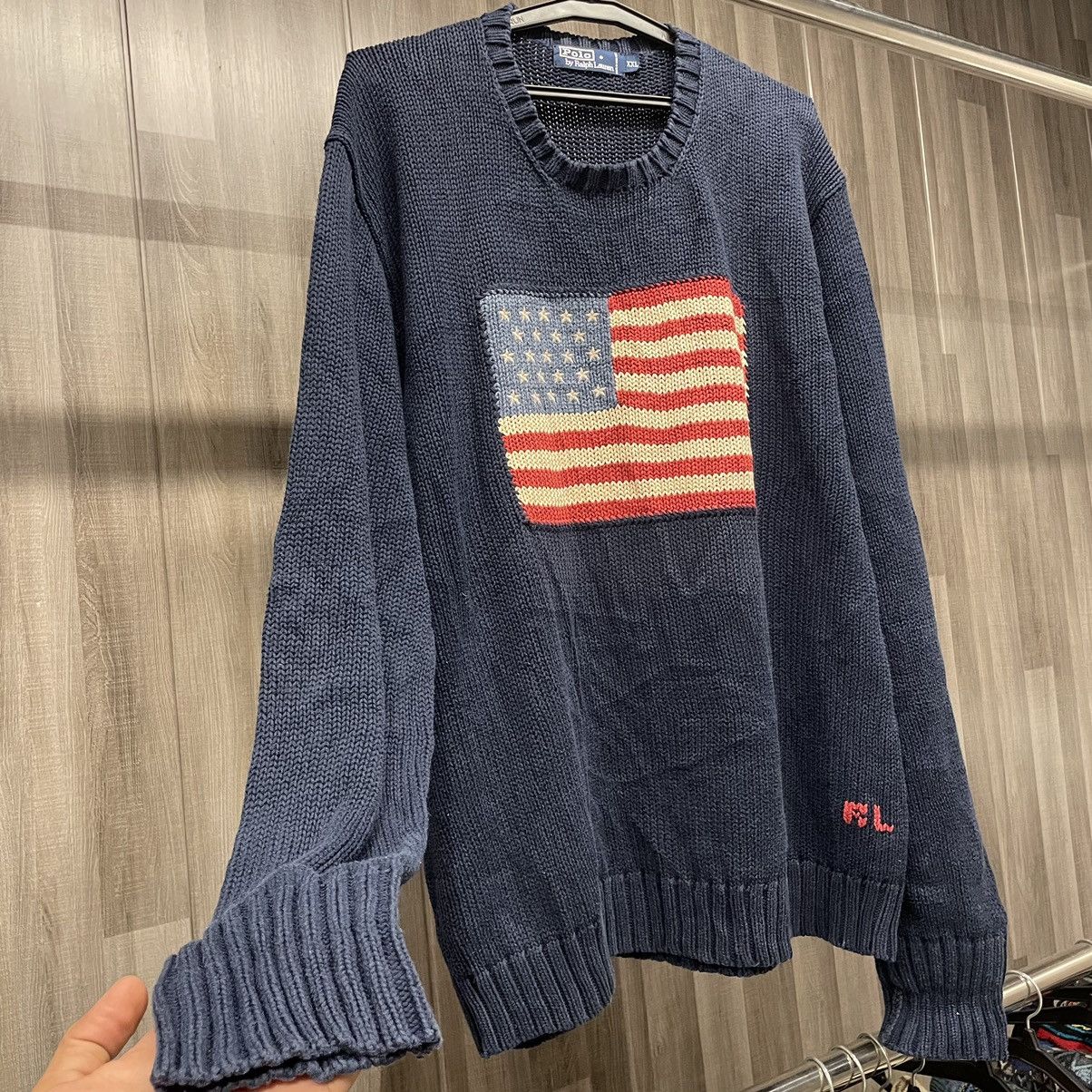 Polo Ralph Lauren Polo Ralph Lauren American Flag Sweater Size US XXL / EU 58 / 5 - 4 Thumbnail