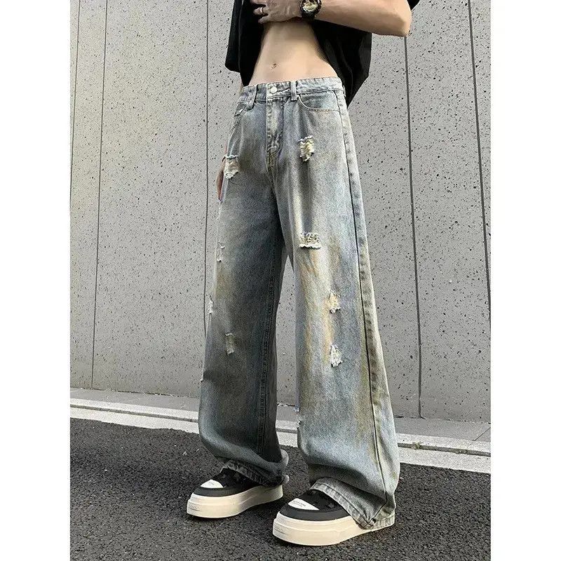 Japanese Brand Retro wide leg straight leg micro flared jeans Size US 32 / EU 48 - 5 Thumbnail