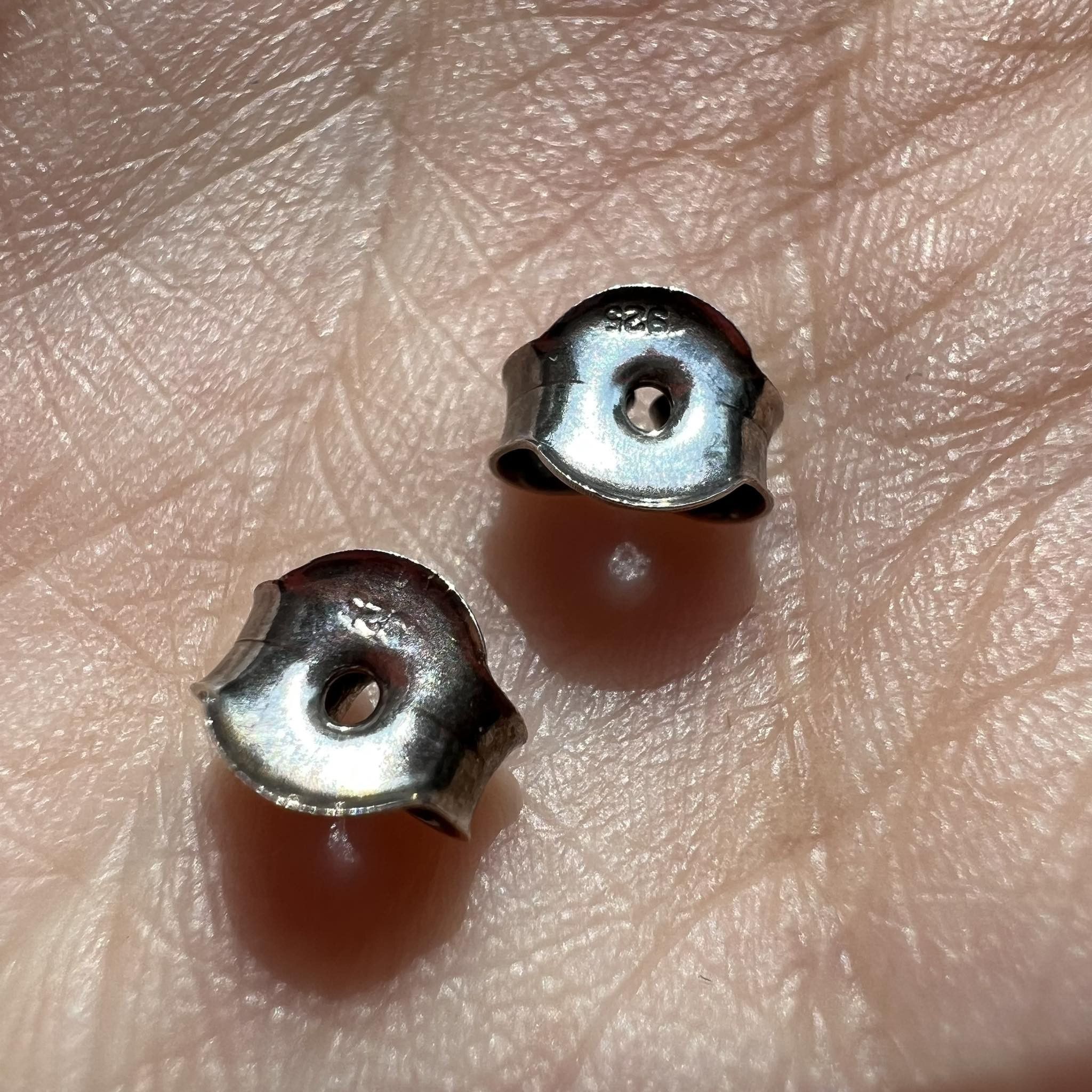 Vintage Vintage Jewelry Sterling Silver 925 Women's Stud Earrings Size ONE SIZE - 4 Thumbnail