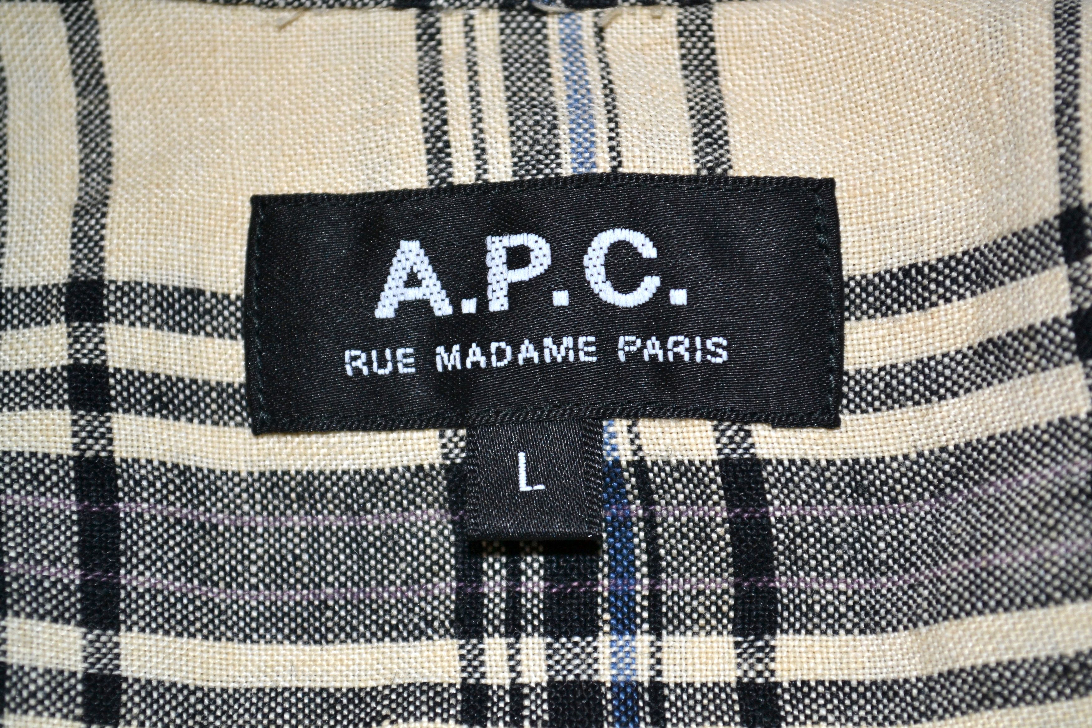 A.P.C. A.P.C. Plaid Shirt Size US L / EU 52-54 / 3 - 6 Thumbnail