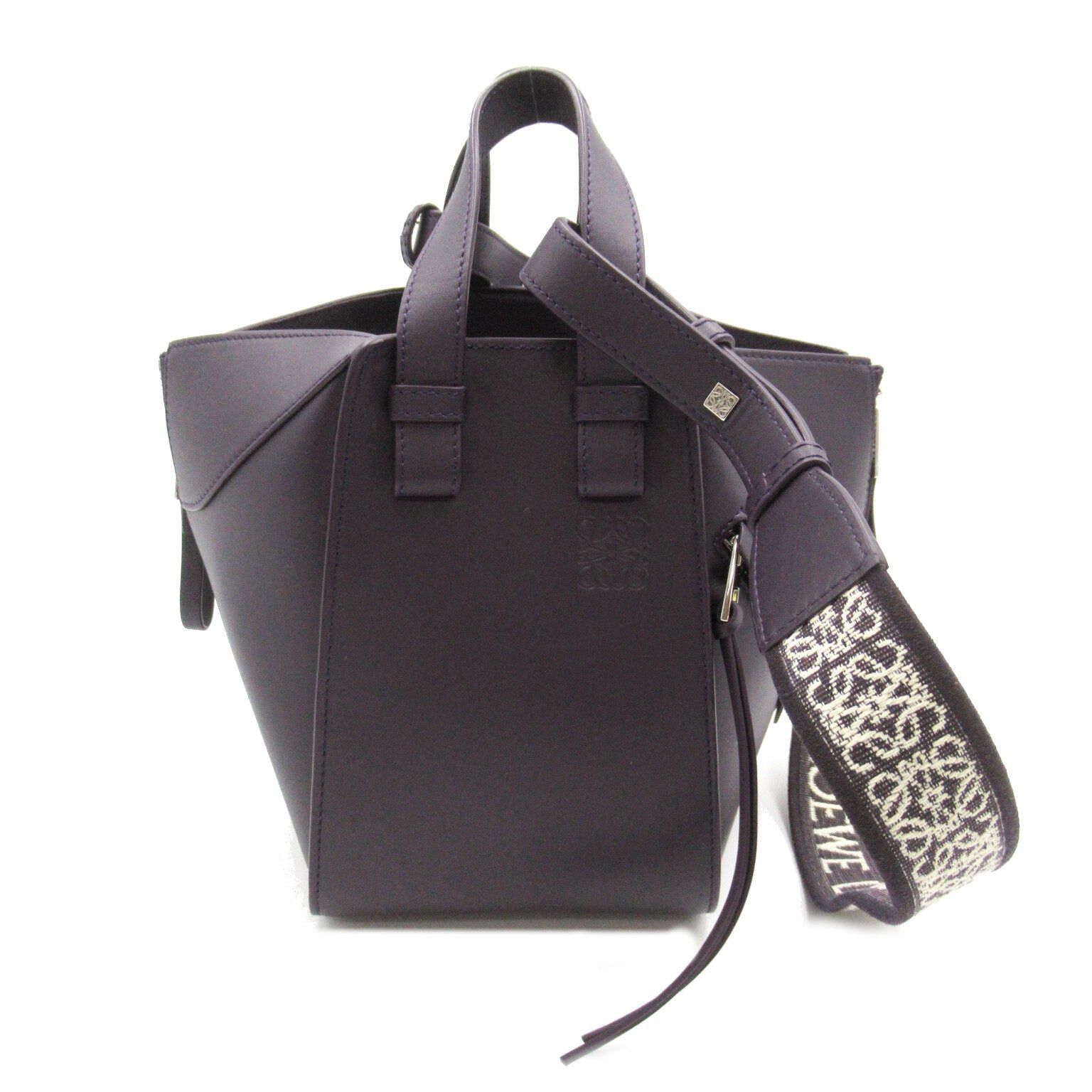 Loewe Loewe Hammock Shoulder Bag Calfskin (Cowhide) Purple Deep Aubergine Size ONE SIZE - 1 Thumbnail