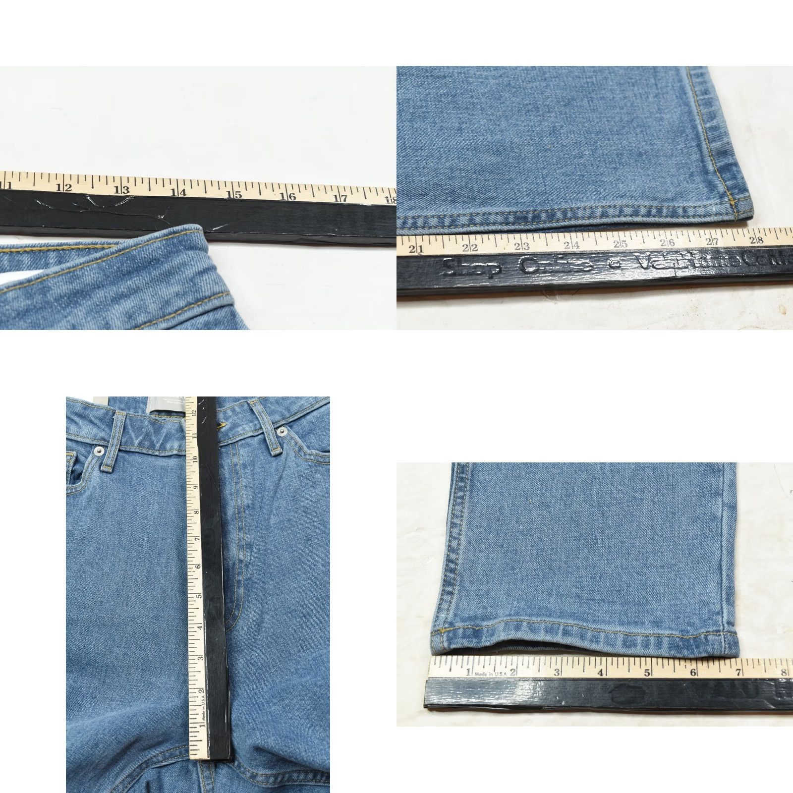 Everlane VINTAGE The Curvy Cheeky Jeans Womens 30R Blue Straight Leg High Rise Denim Size 30" / US 8 / IT 44 - 9 Thumbnail