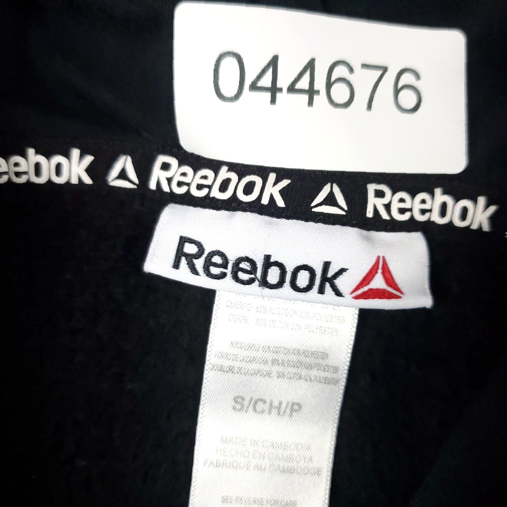 Reebok Reebok Hoodie Mens Small Black Pullover Fleece Sweatshirt Adjustable Modern Sports Size US S / EU 44-46 / 1 - 8 Thumbnail