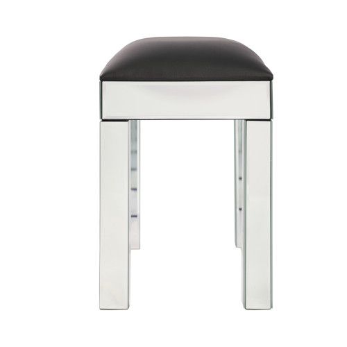 Designer × Homemade Mirrored Vanity Stool Makeup Bench with Pu Leather, Dressing Size US L / EU 52-54 / 3 - 8 Thumbnail