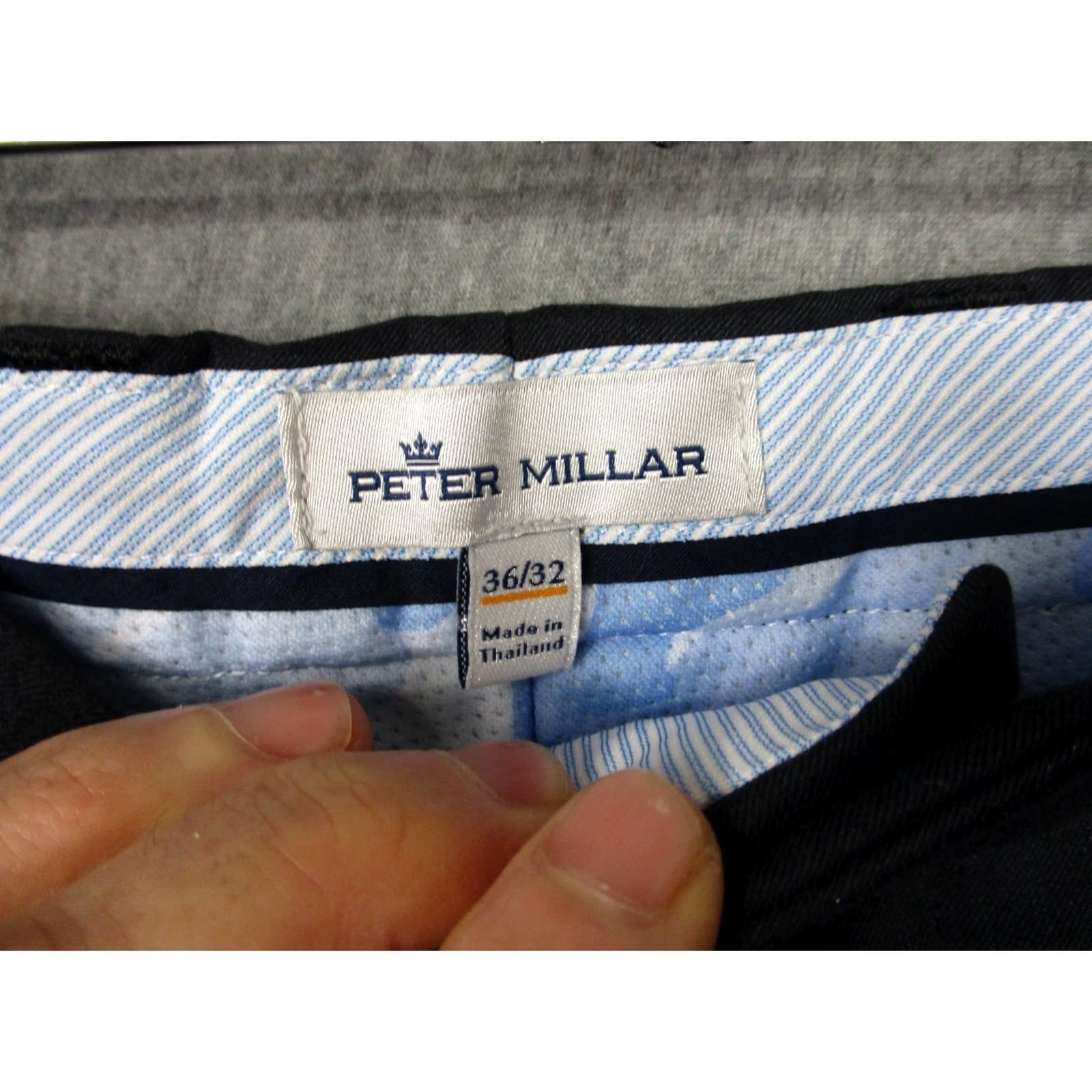 Peter Millar Peter Millar Pants Mens 36x32 Gray Microfiber Chino Straight Leg Stretch Golf Size US 36 / EU 52 - 5 Thumbnail