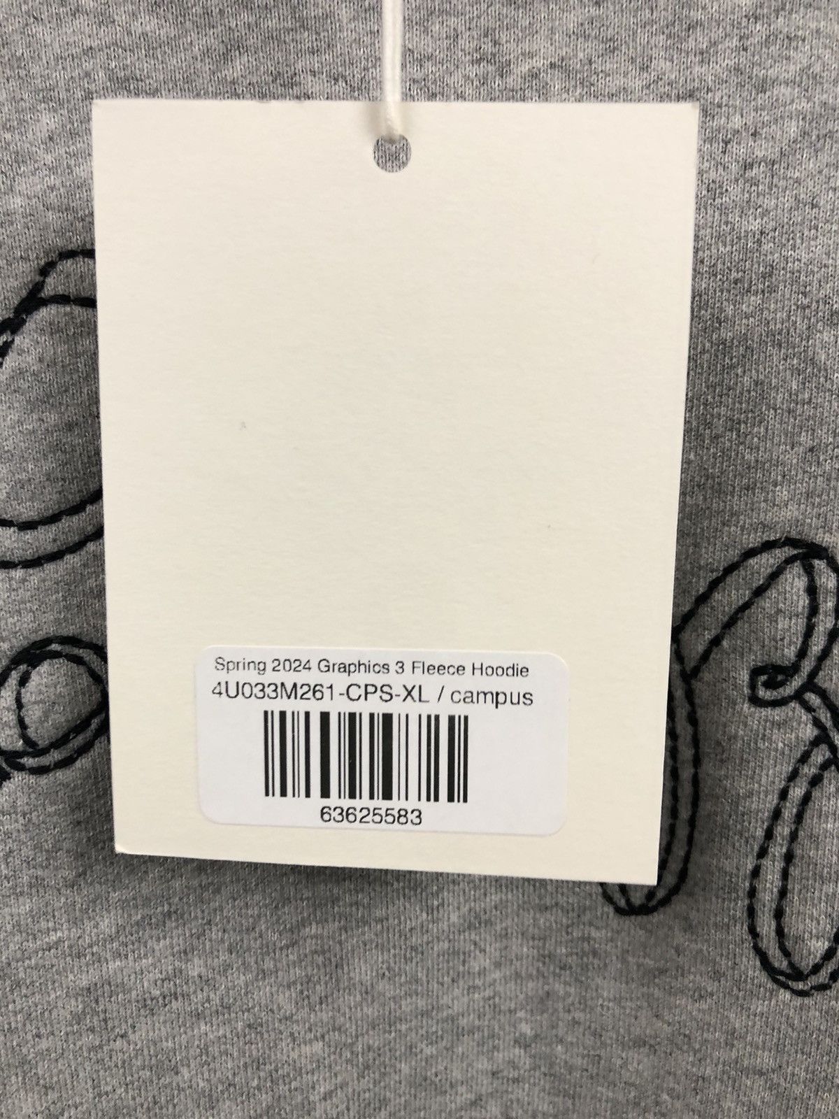 Madhappy Madhappy SS24 Bow Fleece Campus Grey Fleece Hoodie XL Size US XL / EU 56 / 4 - 4 Thumbnail
