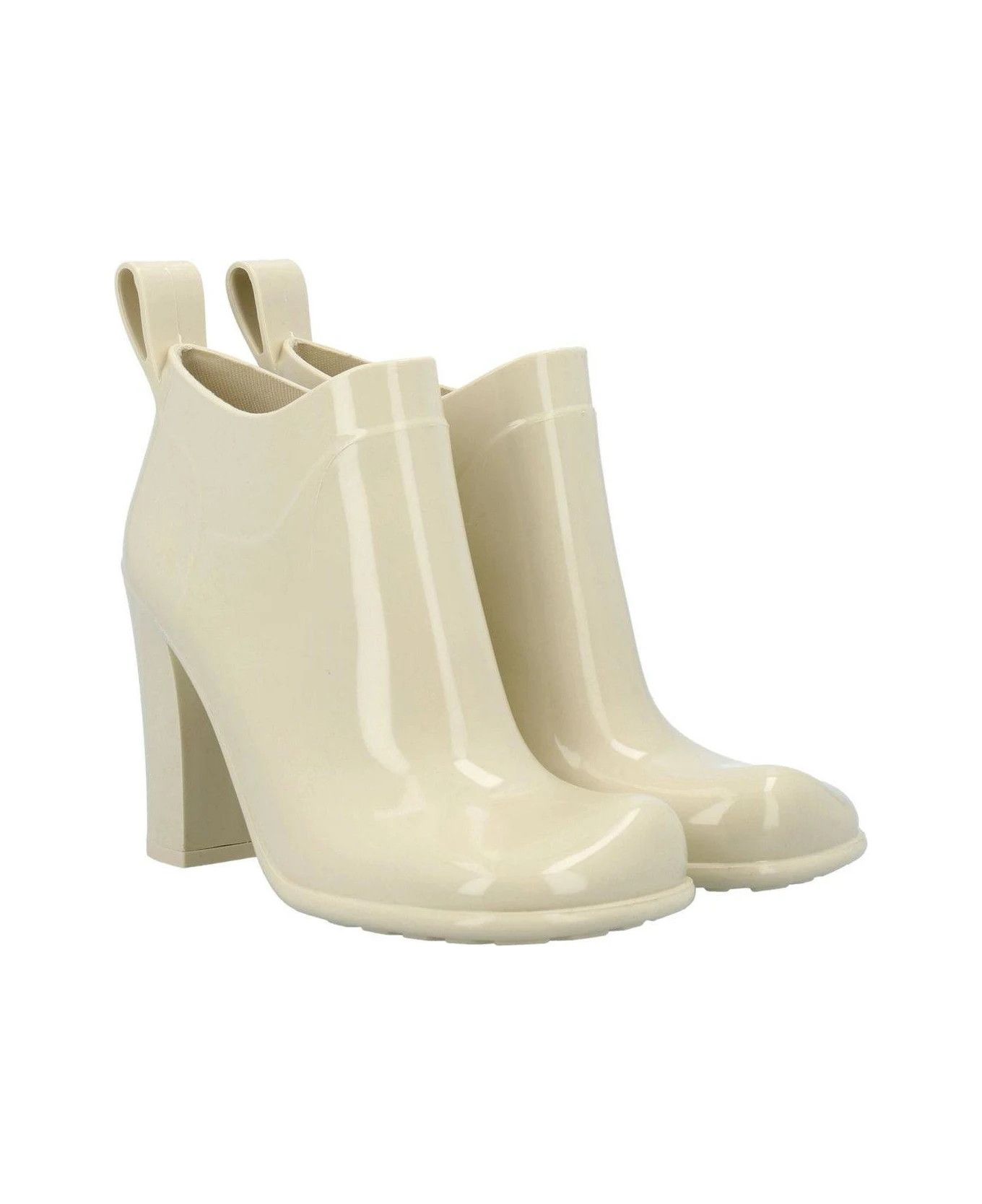 Bottega Veneta o1y0725 Rubber Ankle Boots in Ivory Size US 5 / IT 35 - 2 Thumbnail