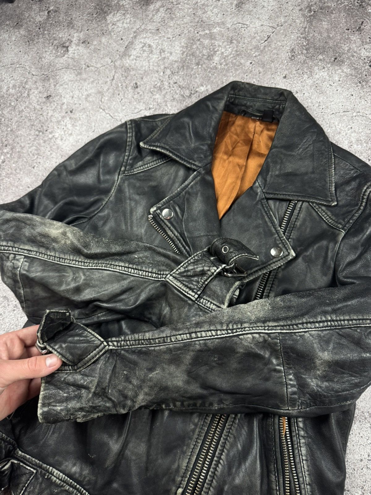 Hysteric Glamour Vintage y2k distressed leather opium avant garde jacket Size M / US 6-8 / IT 42-44 - 7 Thumbnail