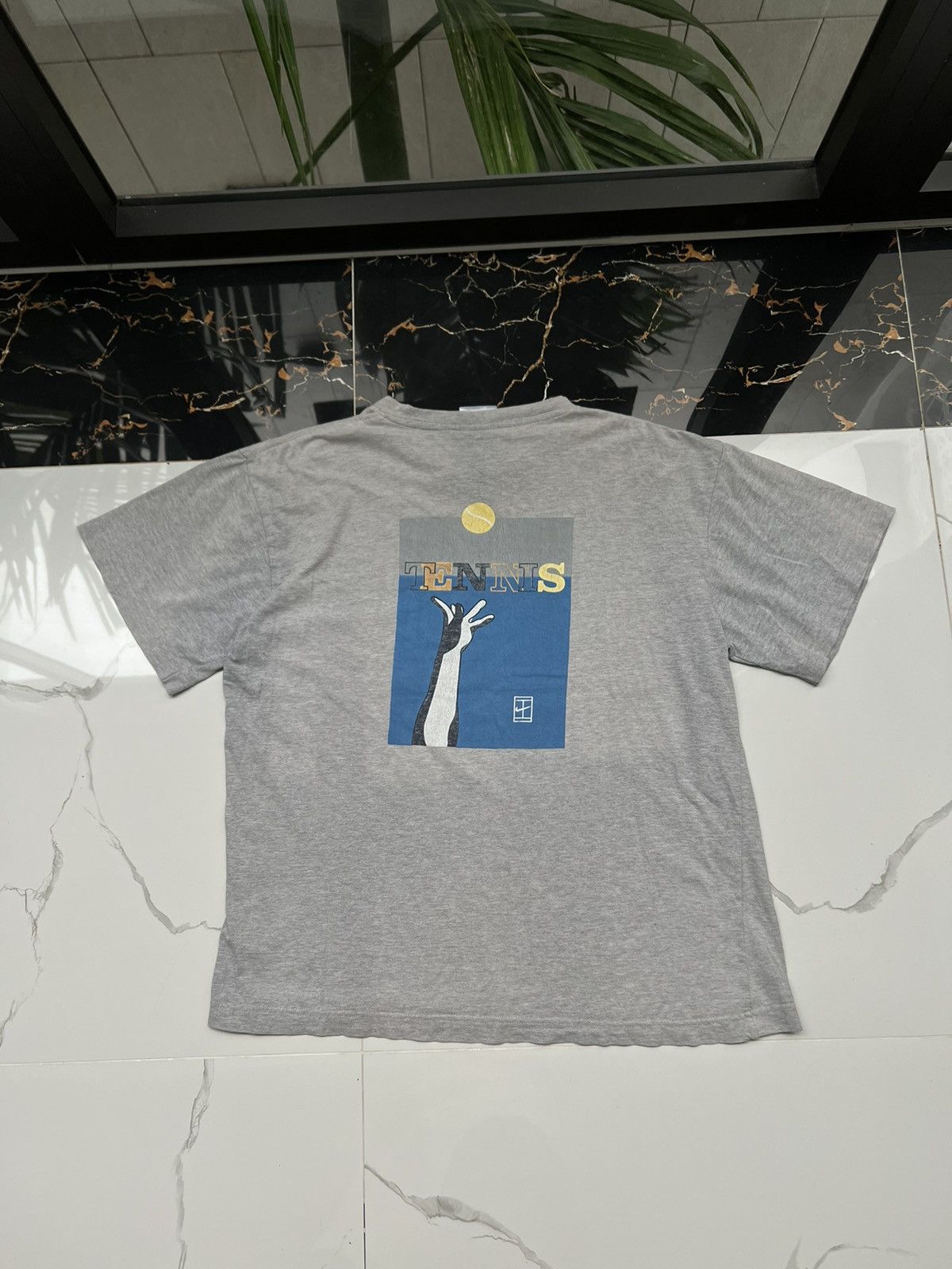 Nike × Vintage 90’s NIKE TENNIS SWOOSH LOGO Y2K RARE SUNFADED Y2K TEE RETRO Size US M / EU 48-50 / 2 - 1 Thumbnail