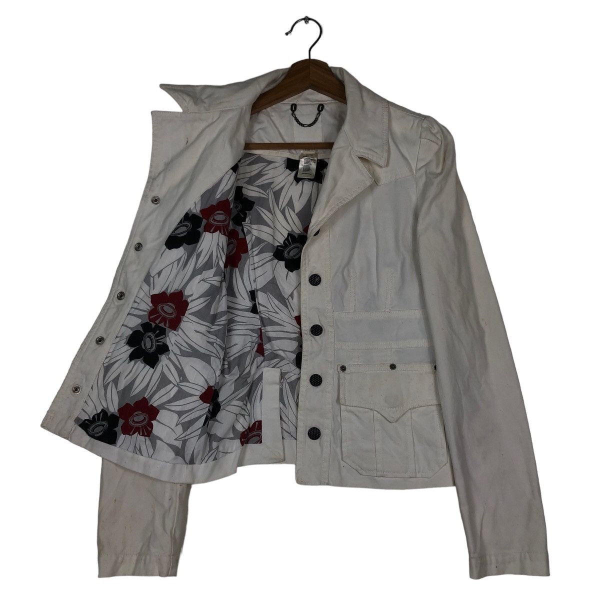 Diesel 🔥Vintage Cropped Biker Jacket Diesel Rare Lining Design Size US S / EU 44-46 / 1 - 11 Thumbnail