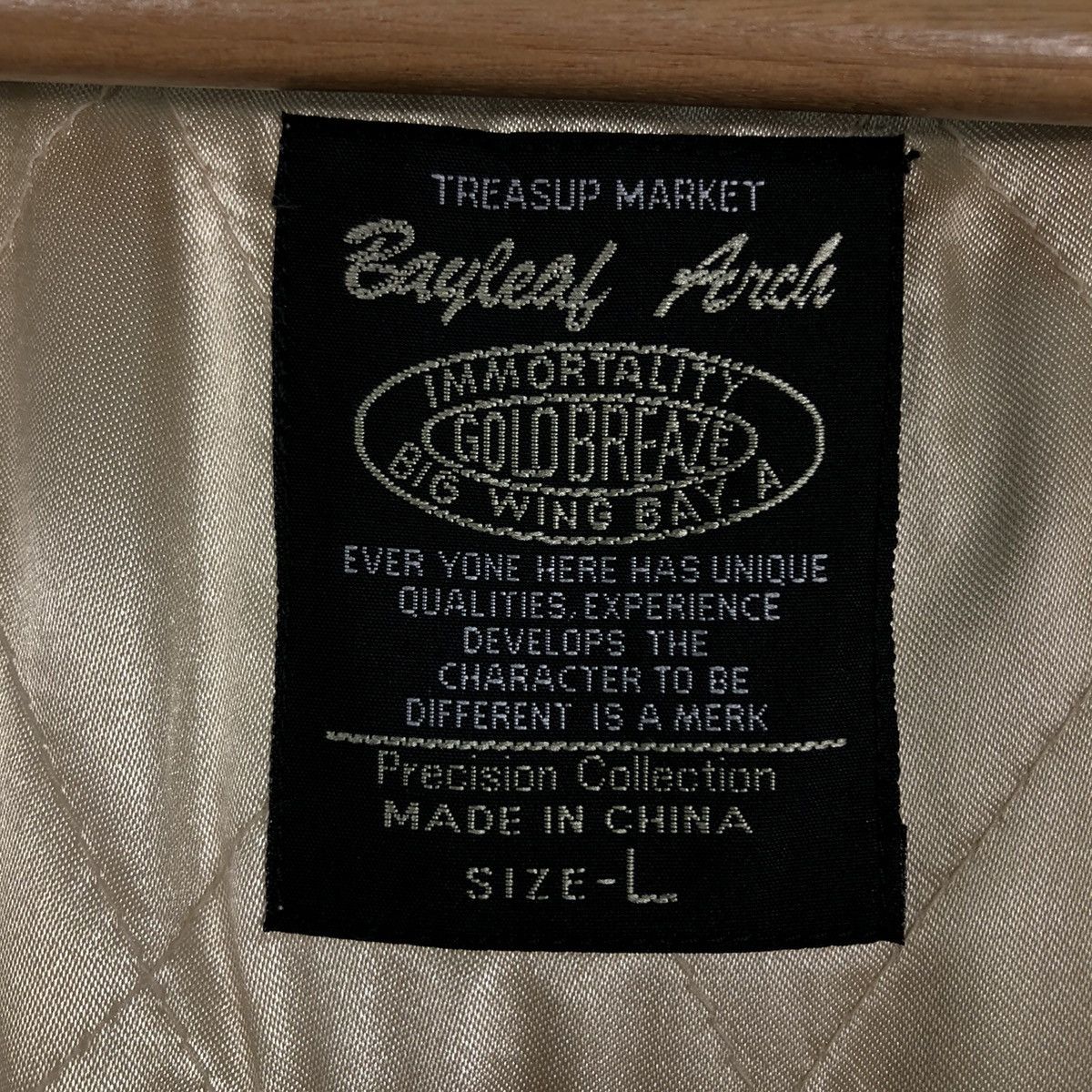 Japanese Brand 🔥90’s Vintage Varsity Jacket Bayleaf Arch Big Wing Bay.A Size US L / EU 52-54 / 3 - 13 Thumbnail