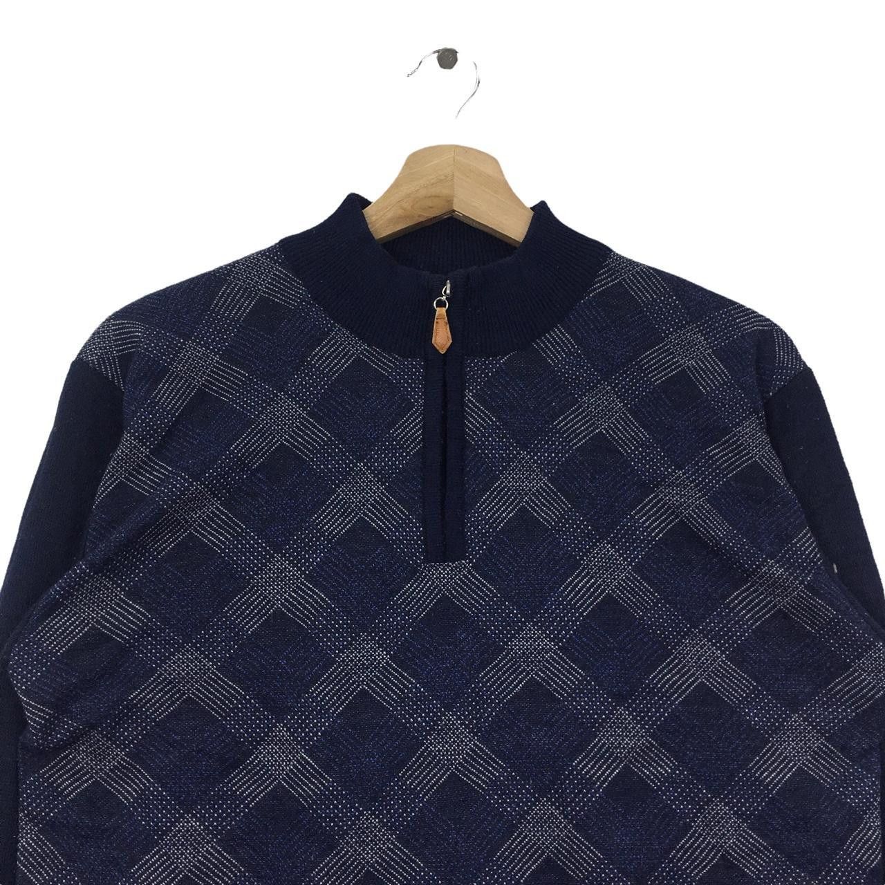 Vintage Vtg SABLINA VALENTINO ITALY Nova Check Tartan Sweater Size M / US 6-8 / IT 42-44 - 2 Thumbnail