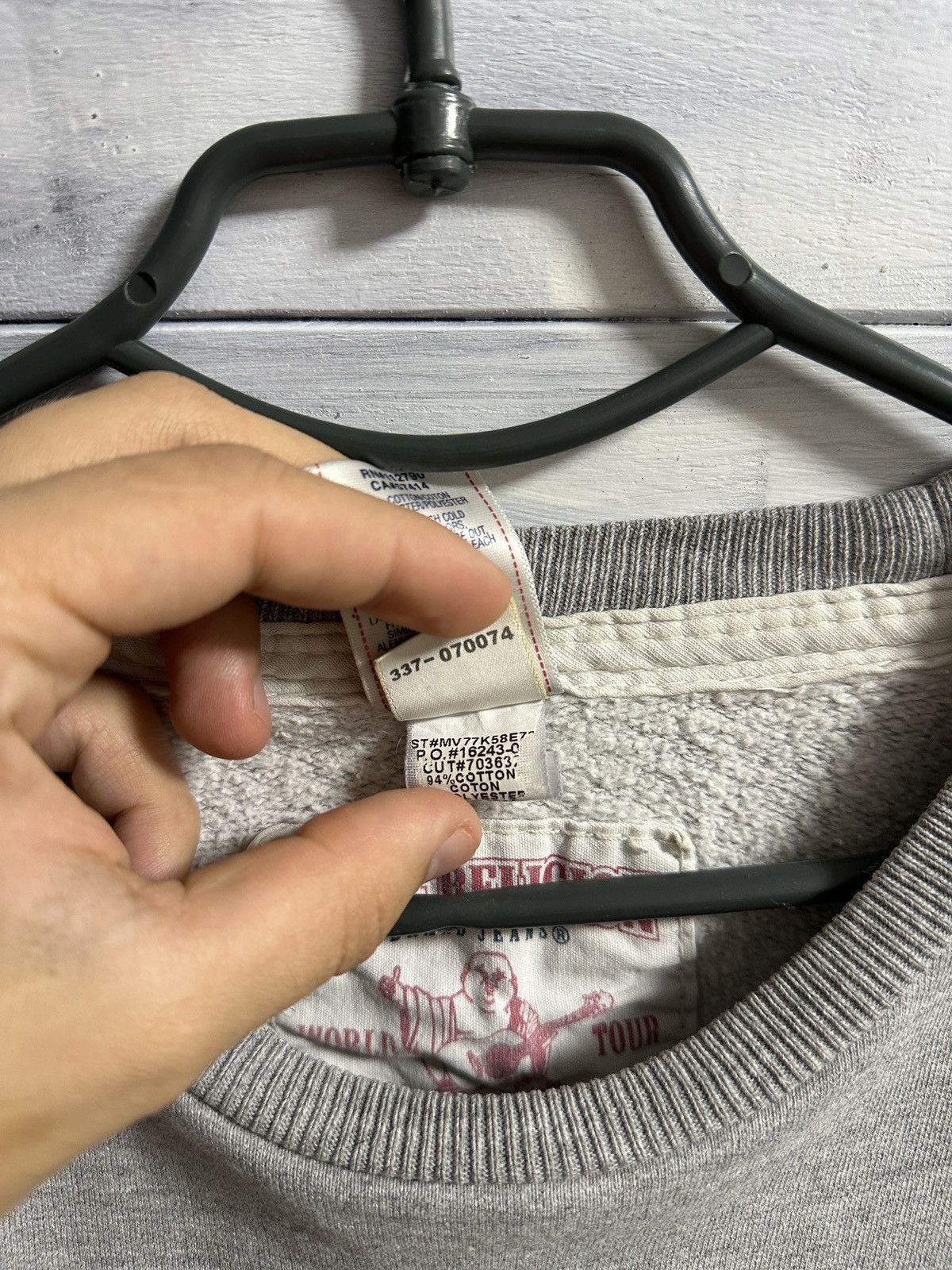 True Religion Rare Sweatshirt True Religion Japan Style Small Logo Size US L / EU 52-54 / 3 - 8 Thumbnail