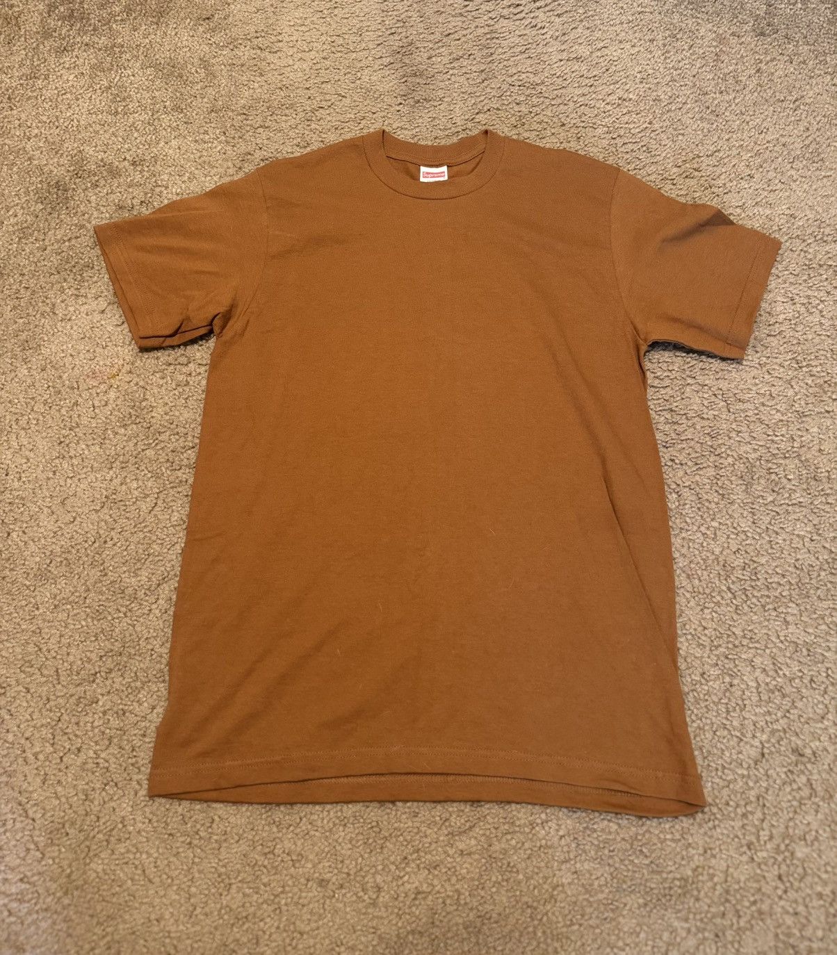 Supreme Supreme dark brown box tee Size US S / EU 44-46 / 1 - 1 Thumbnail