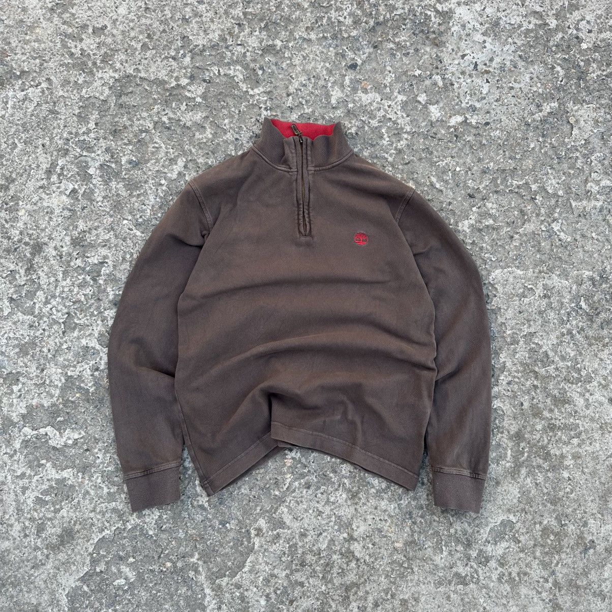 Timberland × Vintage Vintage Japanese Style Timberland Zip 1/4 Sweater Old Money Size US S / EU 44-46 / 1 - 3 Thumbnail