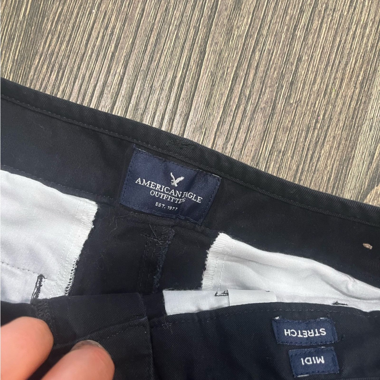 American Eagle Outfitters American Eagle Midi Shorts Mid-Rise Super Stretch Cotton Size 28" / US 6 / IT 42 - 5 Thumbnail