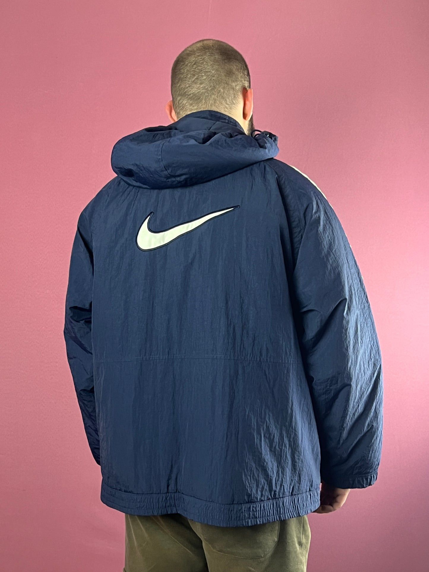 Nike 90s Nike Big Swoosh Vintage Men's Puffer Coat/Jacket - L Size US L / EU 52-54 / 3 - 4 Thumbnail