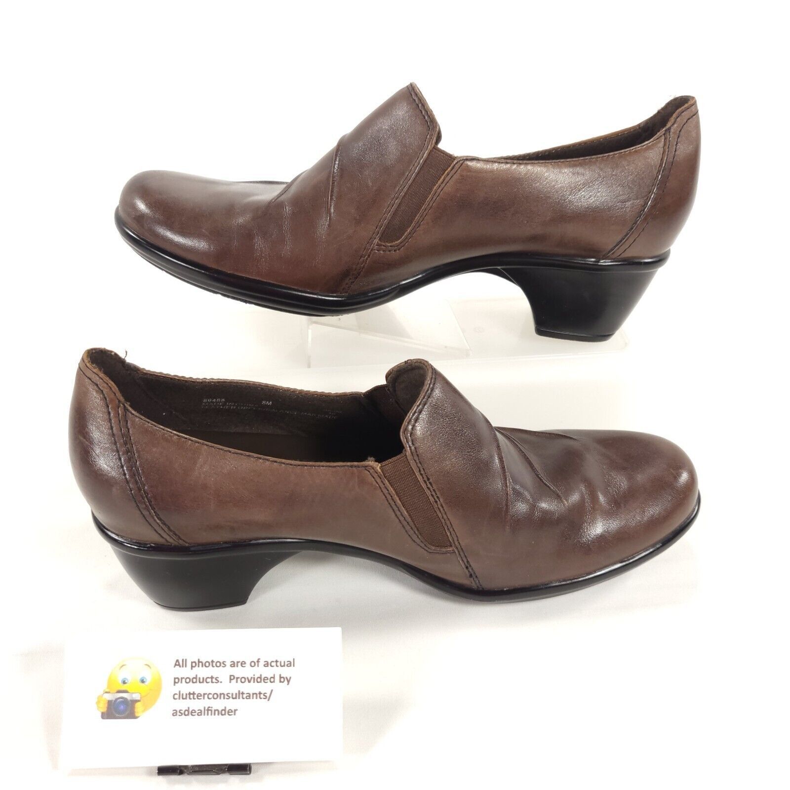 Clarks Clarks Partridge Block Heel Loafer Womens Size 8 89488 Brown Size US 8 / IT 38 - 4 Thumbnail