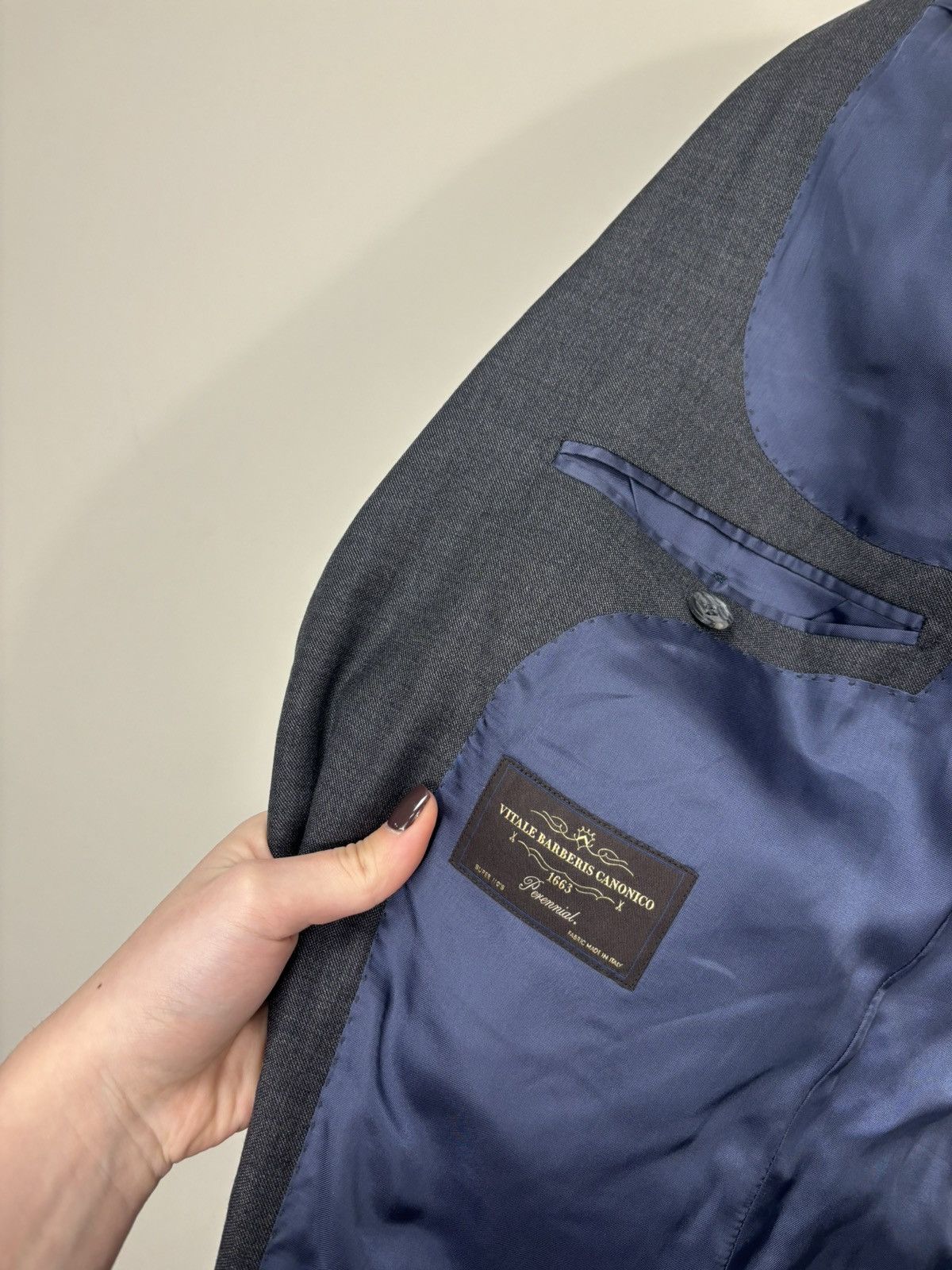 Suitsupply Suitsupply Men’s Gray 2-Buttons Formal Wool Blazer Jacket Size 40L - 12 Thumbnail