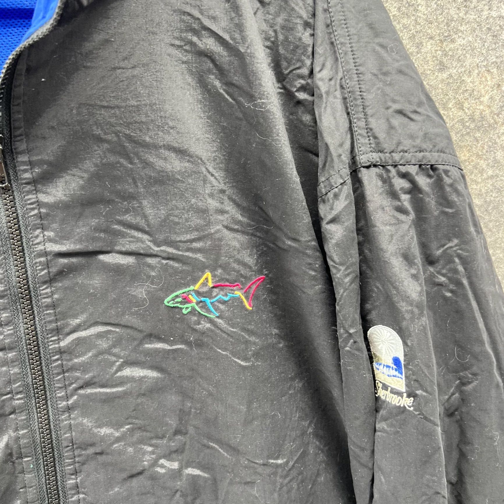 Vintage VINTAGE Greg Norman Windbreaker Jacket Men XL Black Full Zip Sherbrooke Golf Club Vtg Size US XL / EU 56 / 4 - 4 Thumbnail