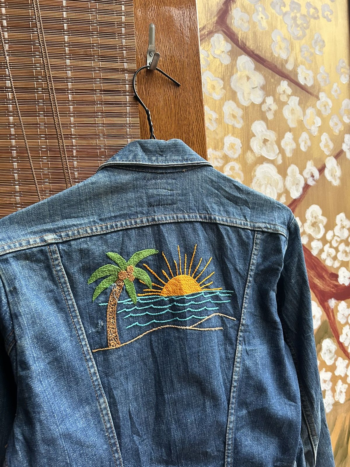 Wrangler 60s Maveric Blue Bell 3J03MJ Denim Jacket Embroidered Size US S / EU 44-46 / 1 - 6 Thumbnail