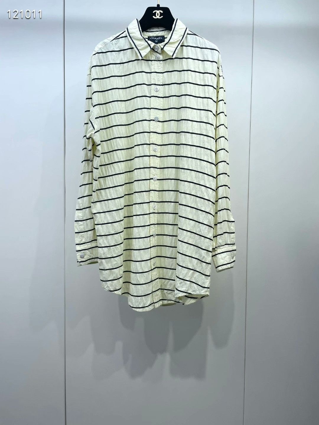 Chanel Chanel 25S Striped Shirt Size S / US 4 / IT 40 - 1 Thumbnail