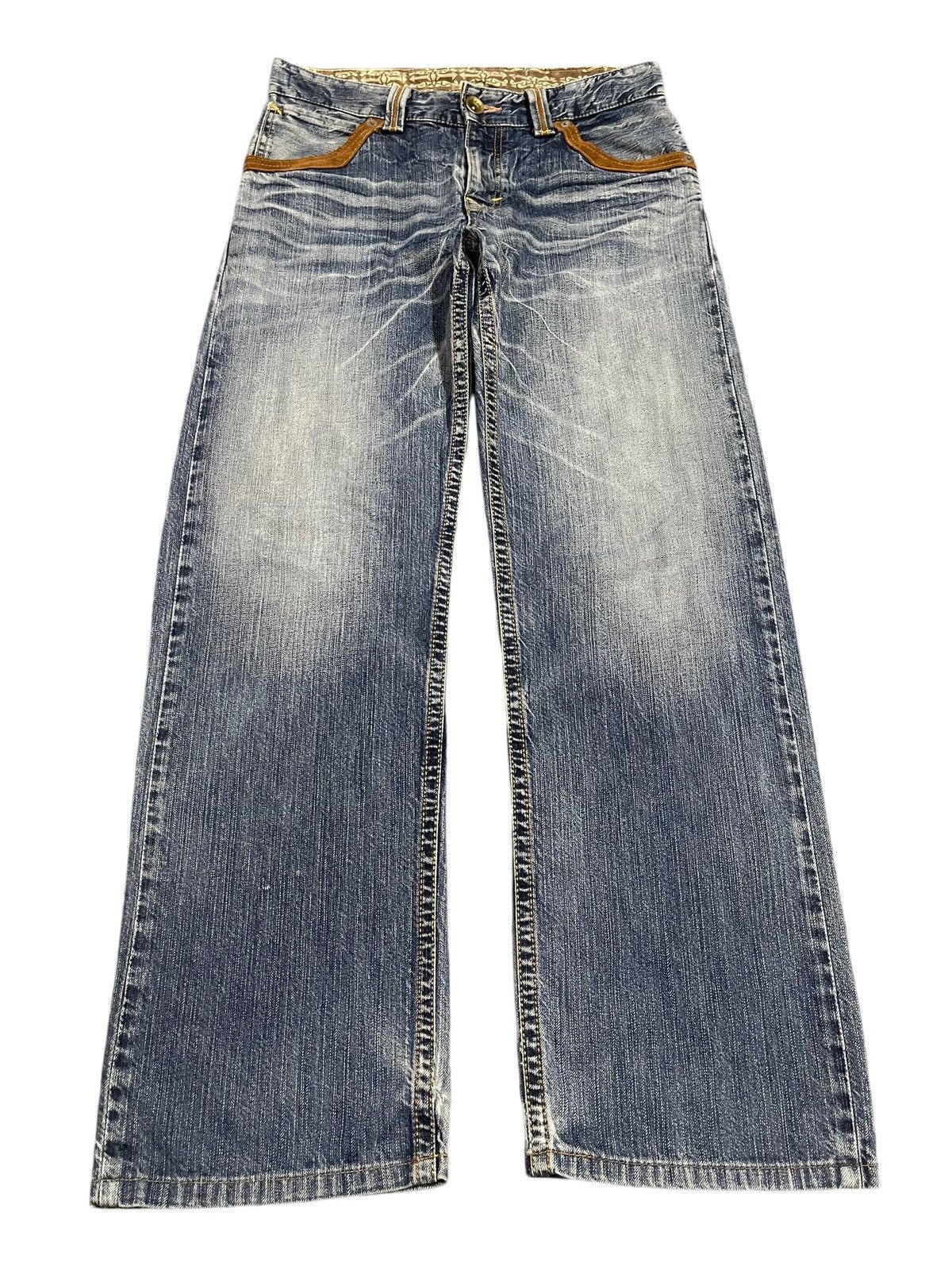 Edwin Edwin XV Exclusive Vintage Blue Bleached Style Loose Jeans Size US 32 / EU 48 - 1 Thumbnail