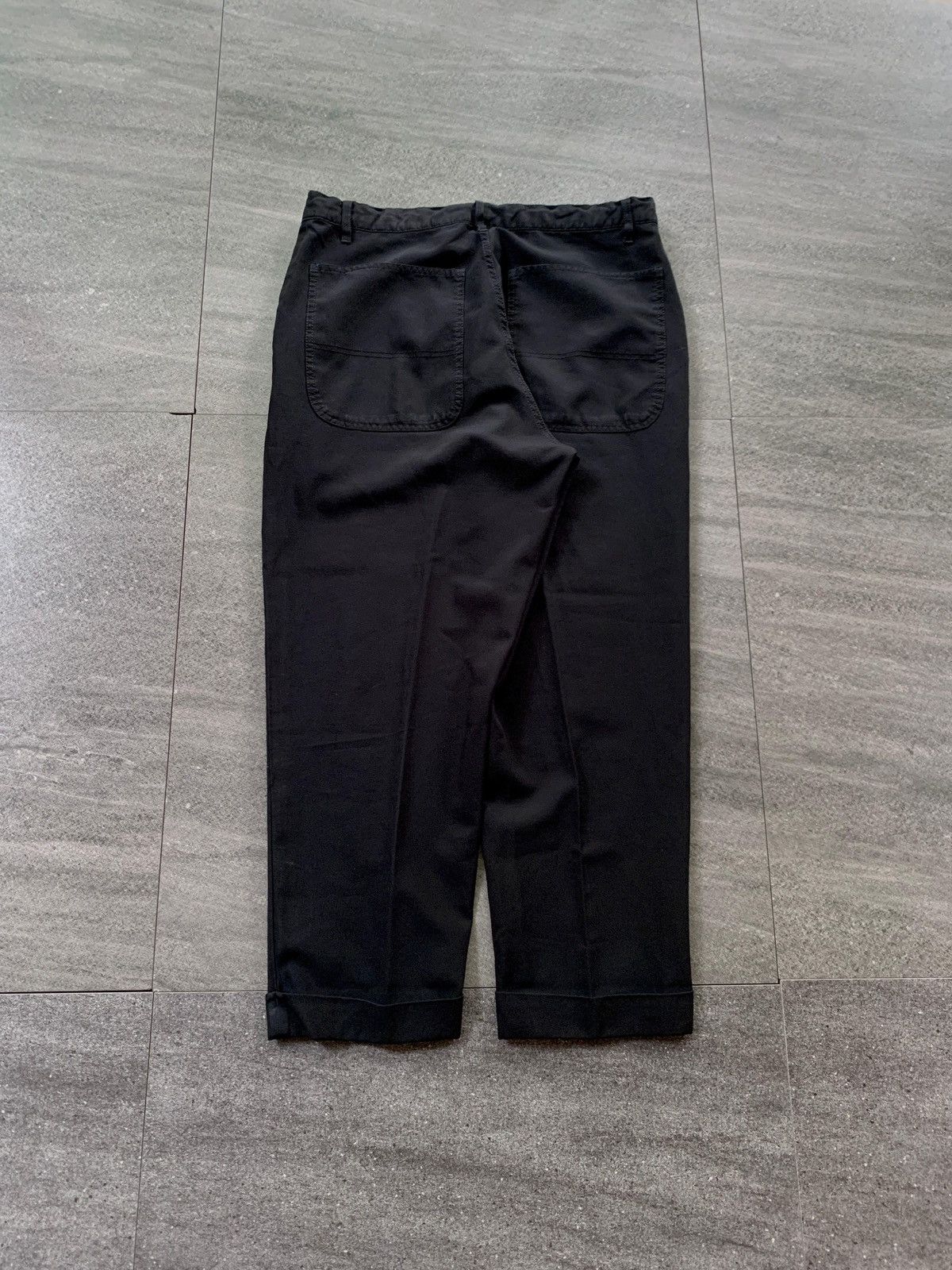Comme des Garcons Black FREE TAX! CDG Black Cuffed Cropped Trousers Size US 31 - 5 Thumbnail