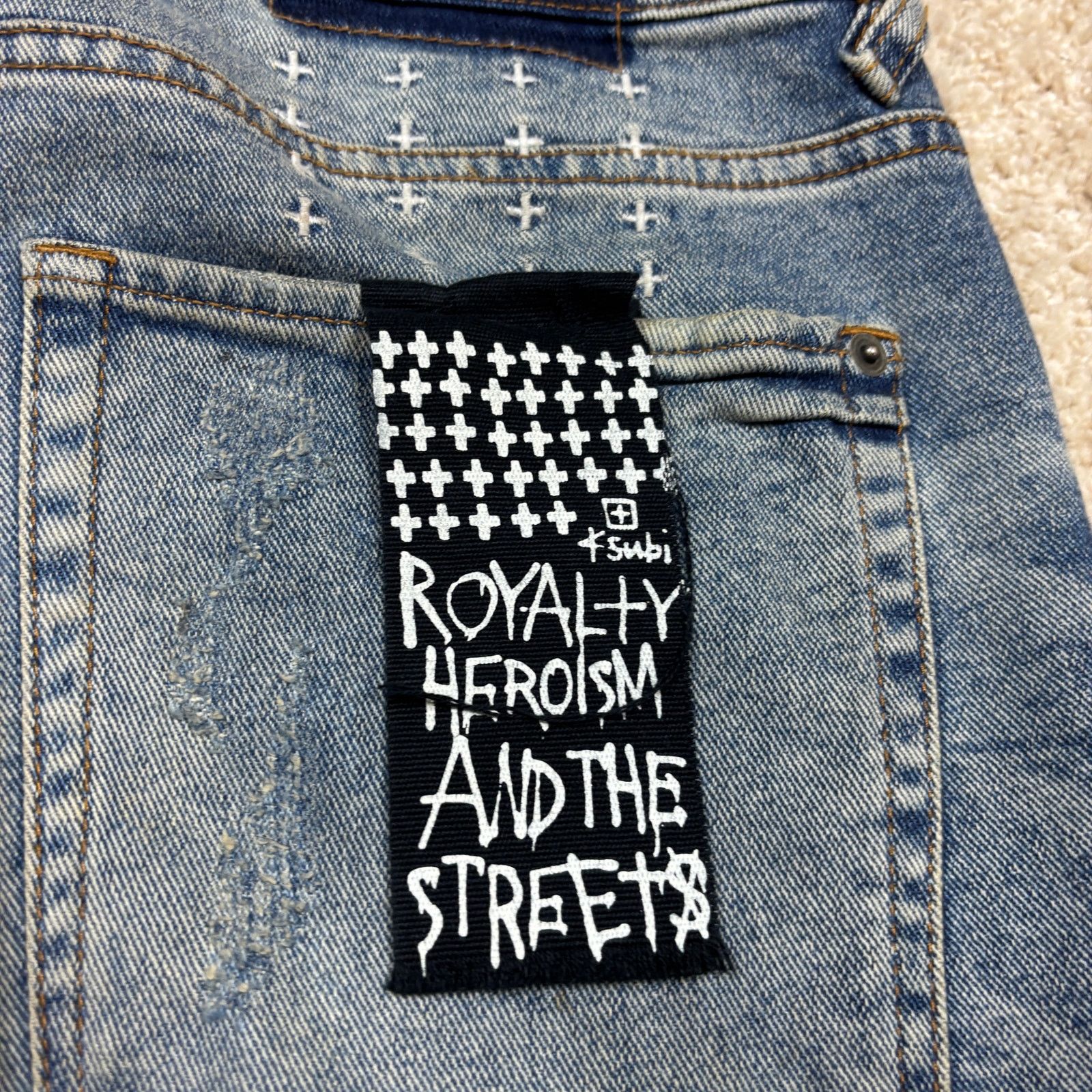 Ksubi Ksubi Van Winkle Dynamite 098 Denim Distressed Jeans 34x29 Size US 34 / EU 50 - 4 Thumbnail