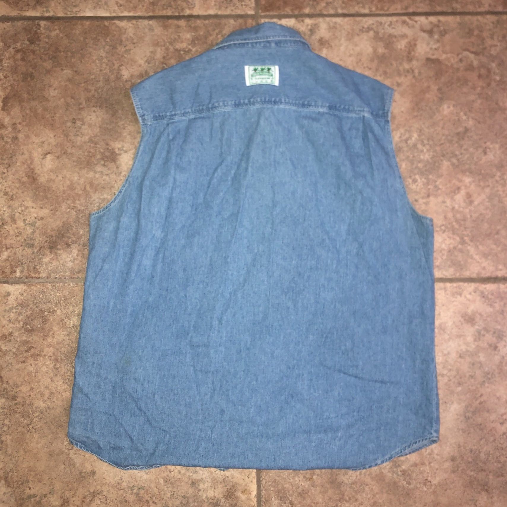 Denime Carlos O’Brians Denim Sleeveless Button Shirt Mens Size L Size US L / EU 52-54 / 3 - 4 Thumbnail