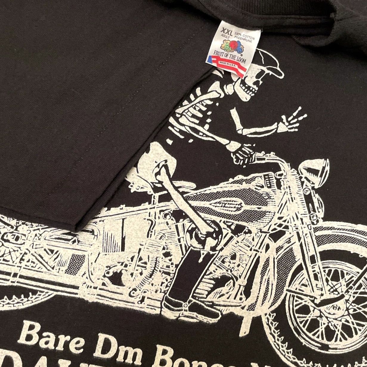 Bones VINTAGE 90s Daytona Beach Bike Week Bare Bones Hard Drive Shirt XXL Black Mens T-Shirt Size US XXL / EU 58 / 5 - 3 Thumbnail