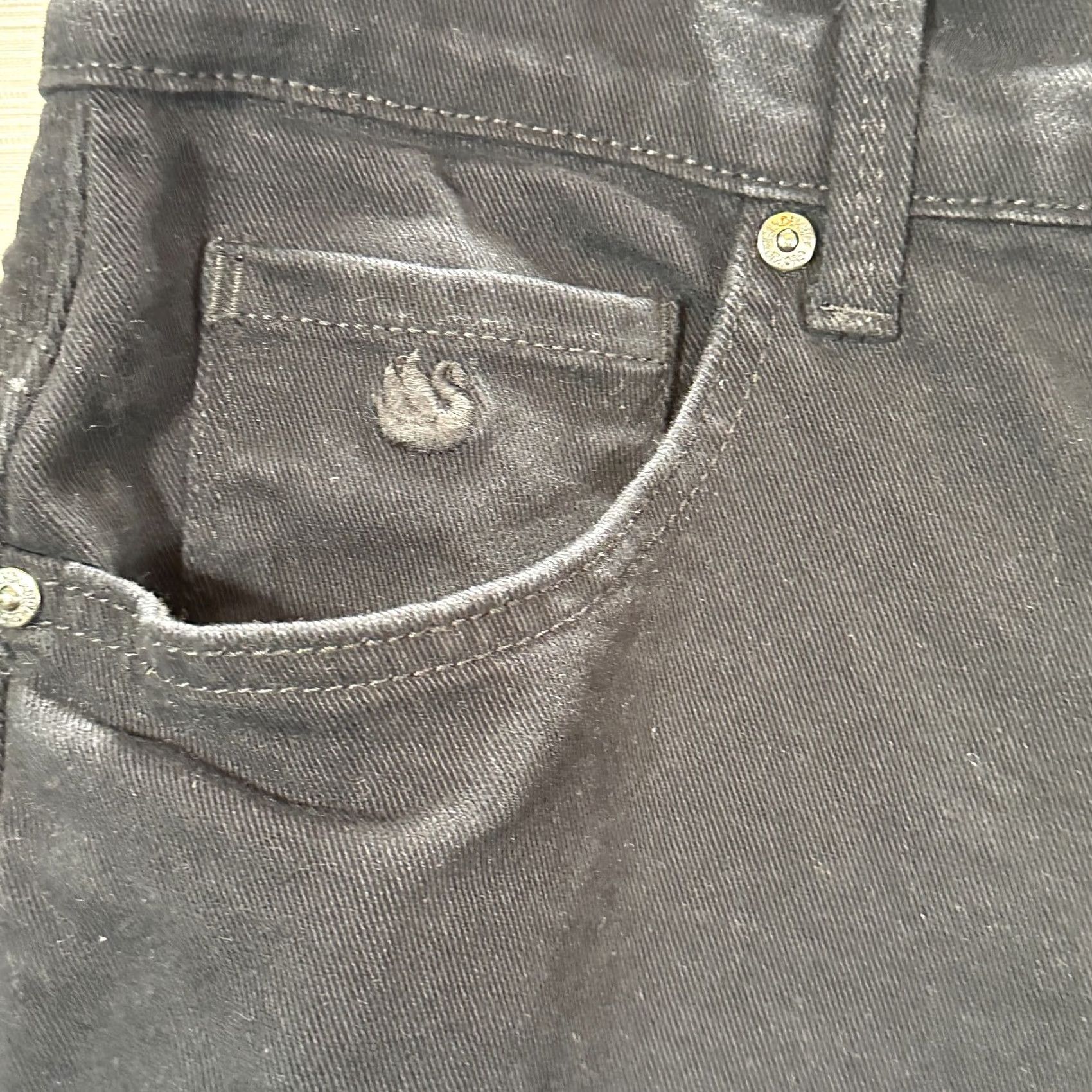 Gloria Vanderbilt Gloria Vanderbilt Jeans Womens 16W Short Amanda Black Cotton Stretch Pockets Denim Straight 5-Pocket Zipper Vintage No Size 38" / US 16 / IT 52 - 4 Thumbnail