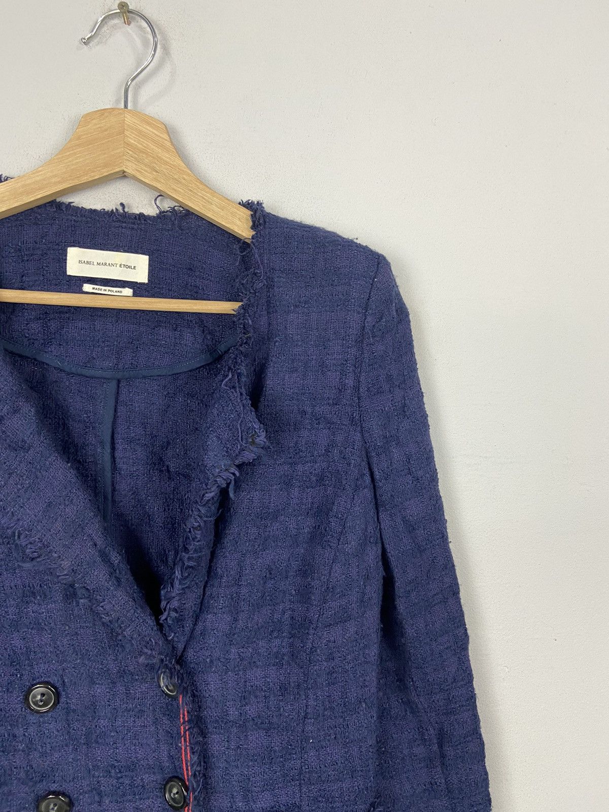 Isabel Marant × Isabel Marant Etoile × Other Double Breasted Flenn Collarless Jacket Size S / US 4 / IT 40 - 4 Thumbnail