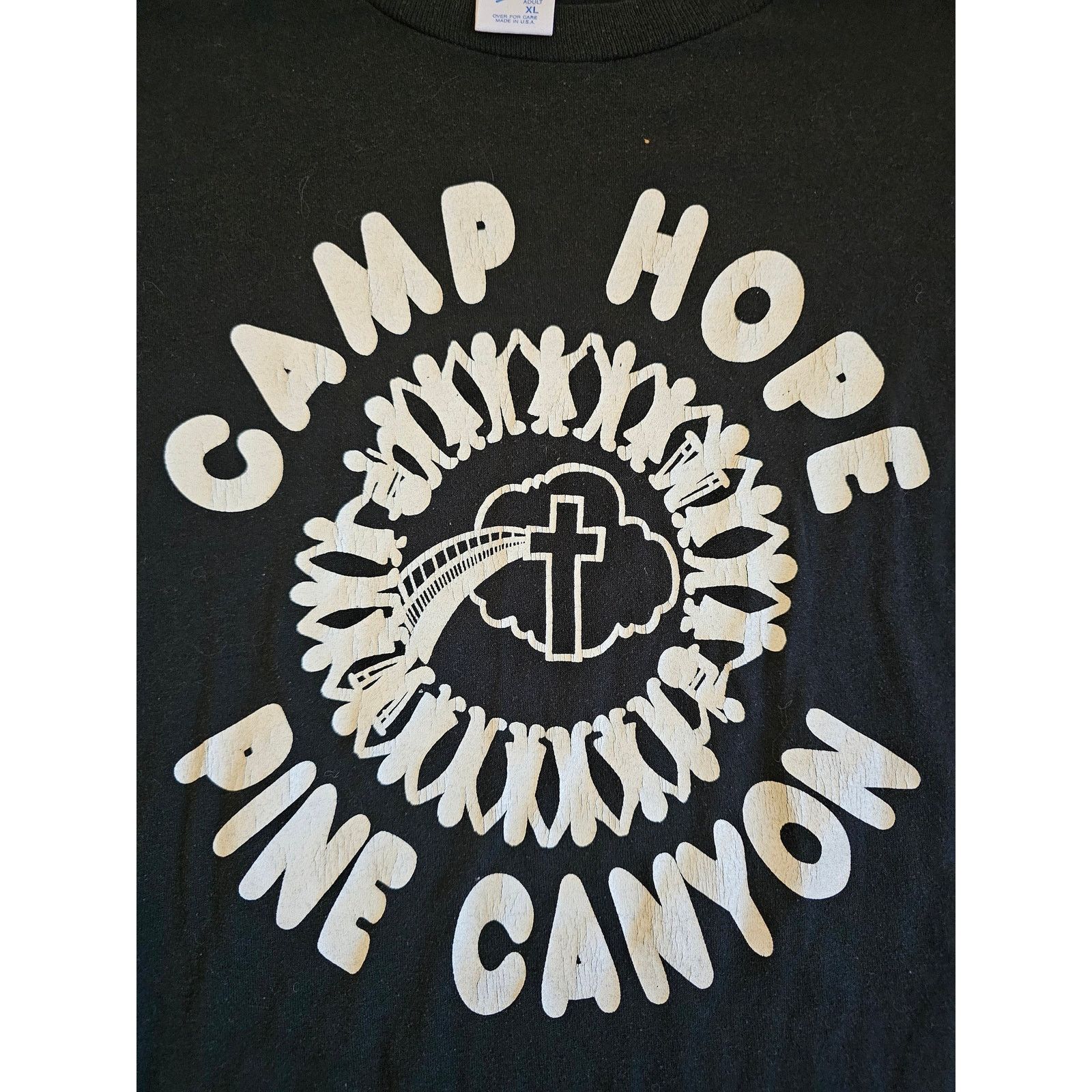 Velva Sheen Camp Hope Pine Canyon T-Shirt Sz XL 1990s Size US XL / EU 56 / 4 - 2 Thumbnail