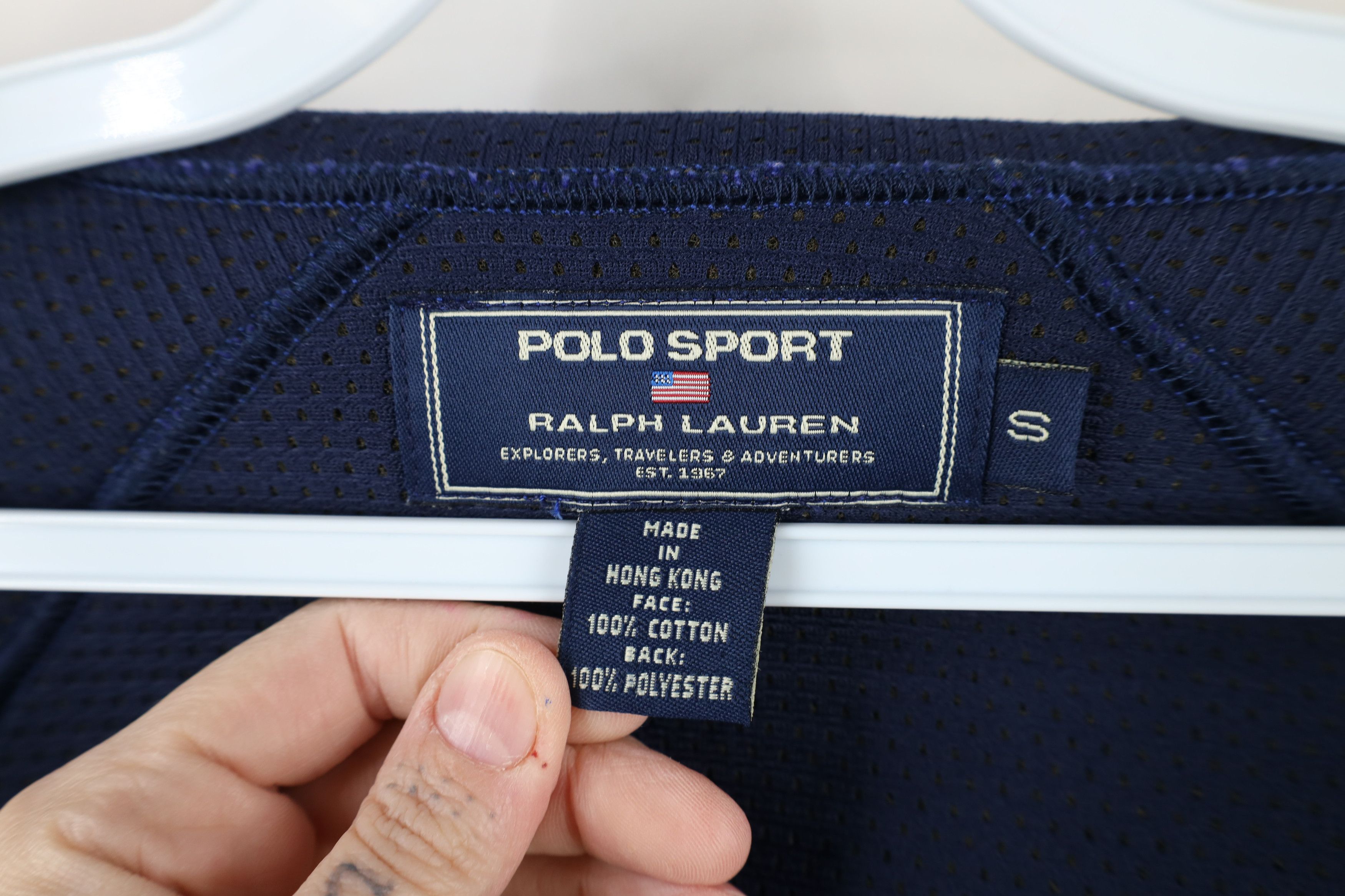 Polo Ralph Lauren Vintage 90s Polo Sport Ralph Lauren Neoprene Jacket Blue Size US S / EU 44-46 / 1 - 10 Thumbnail