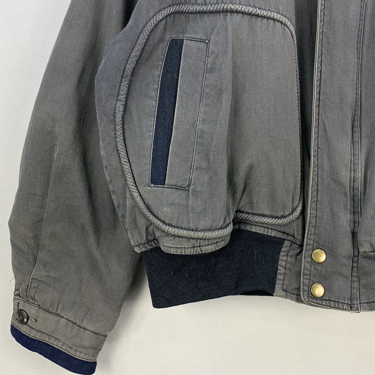 Japanese Brand Vintage 90s Union Patches Zipper Bomber Jacket Size US L / EU 52-54 / 3 - 4 Thumbnail