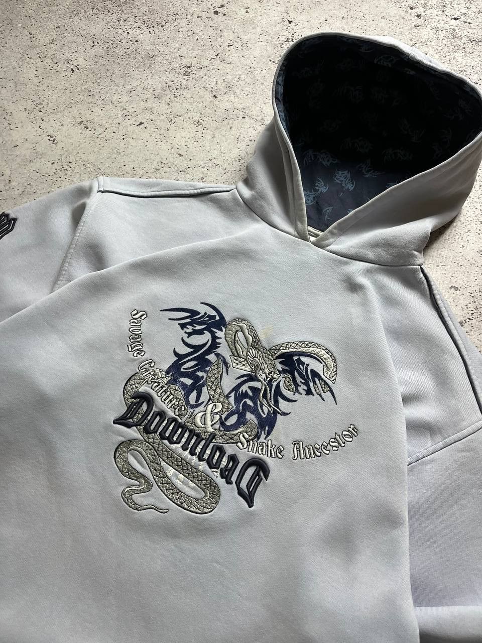 Vintage Vintage Download Hoodie Here There JNCO Style Size US M / EU 48-50 / 2 - 5 Thumbnail