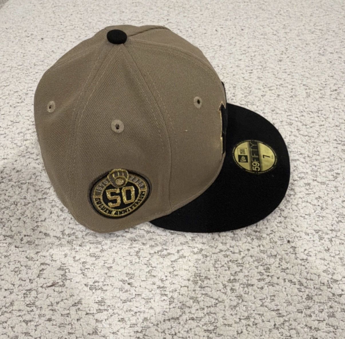 New Era Milwaukee Brewers 59FIFTY 50th Anniversary Size 7 Size ONE SIZE - 2 Thumbnail