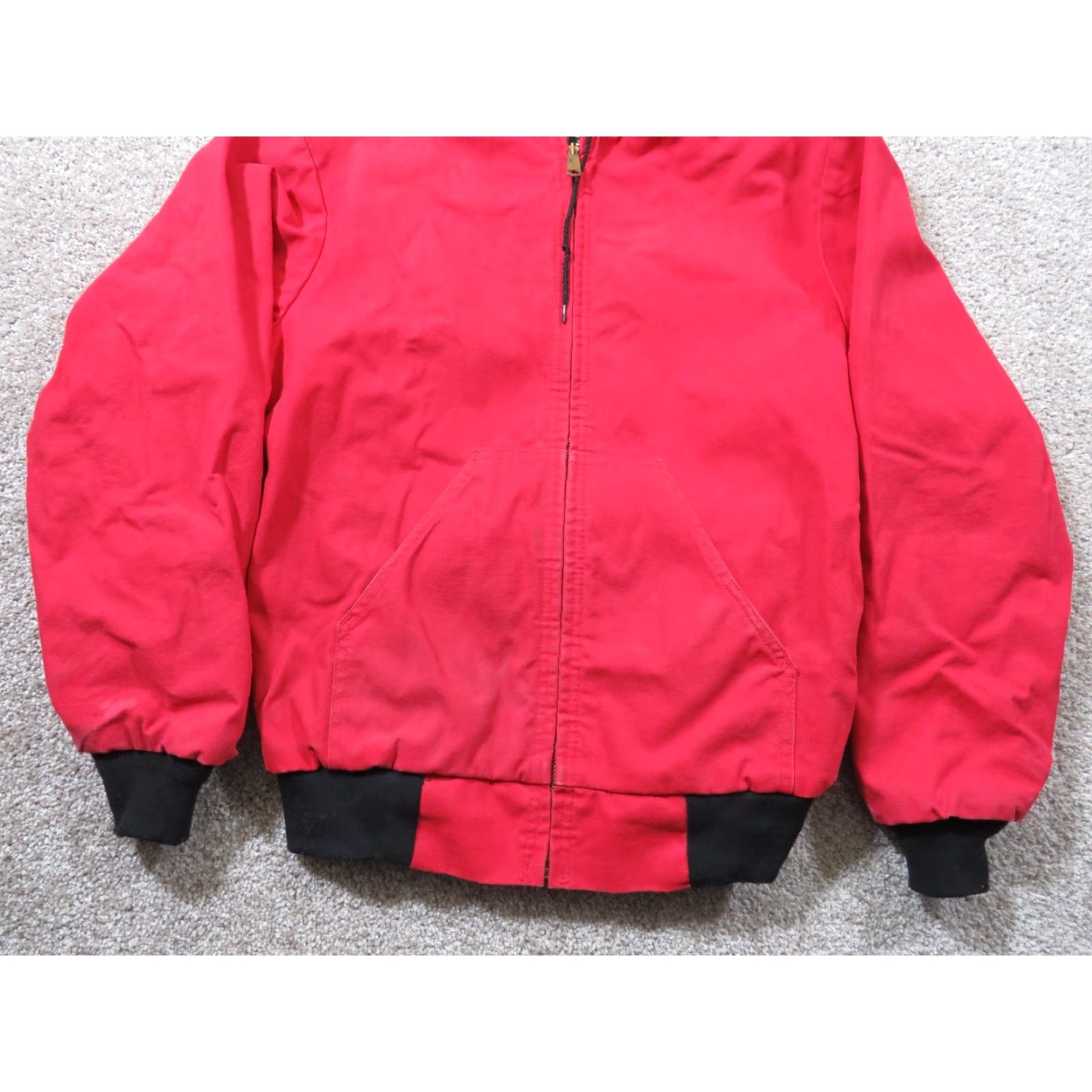 Vintage VTG USA Key Imperial Medium Reg Jacket Red Hooded Insulated Work Zip Chore Ranch Size US M / EU 48-50 / 2 - 2 Thumbnail