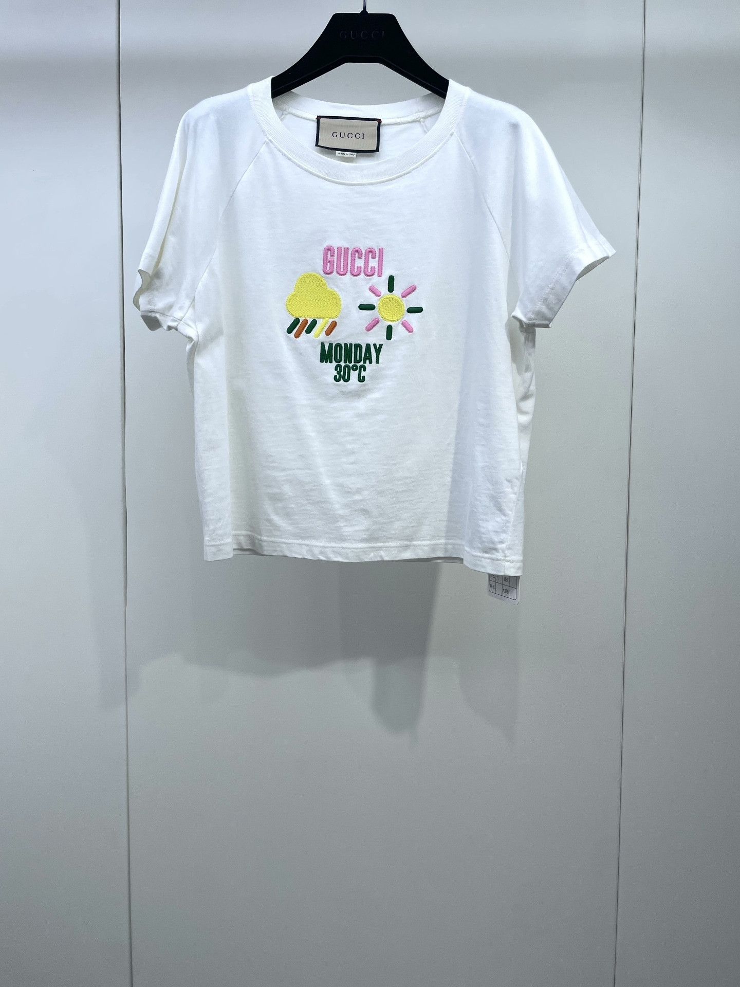 Gucci Gucci Embroidered Weather Pattern Tee Size L / US 10 / IT 46 - 1 Thumbnail