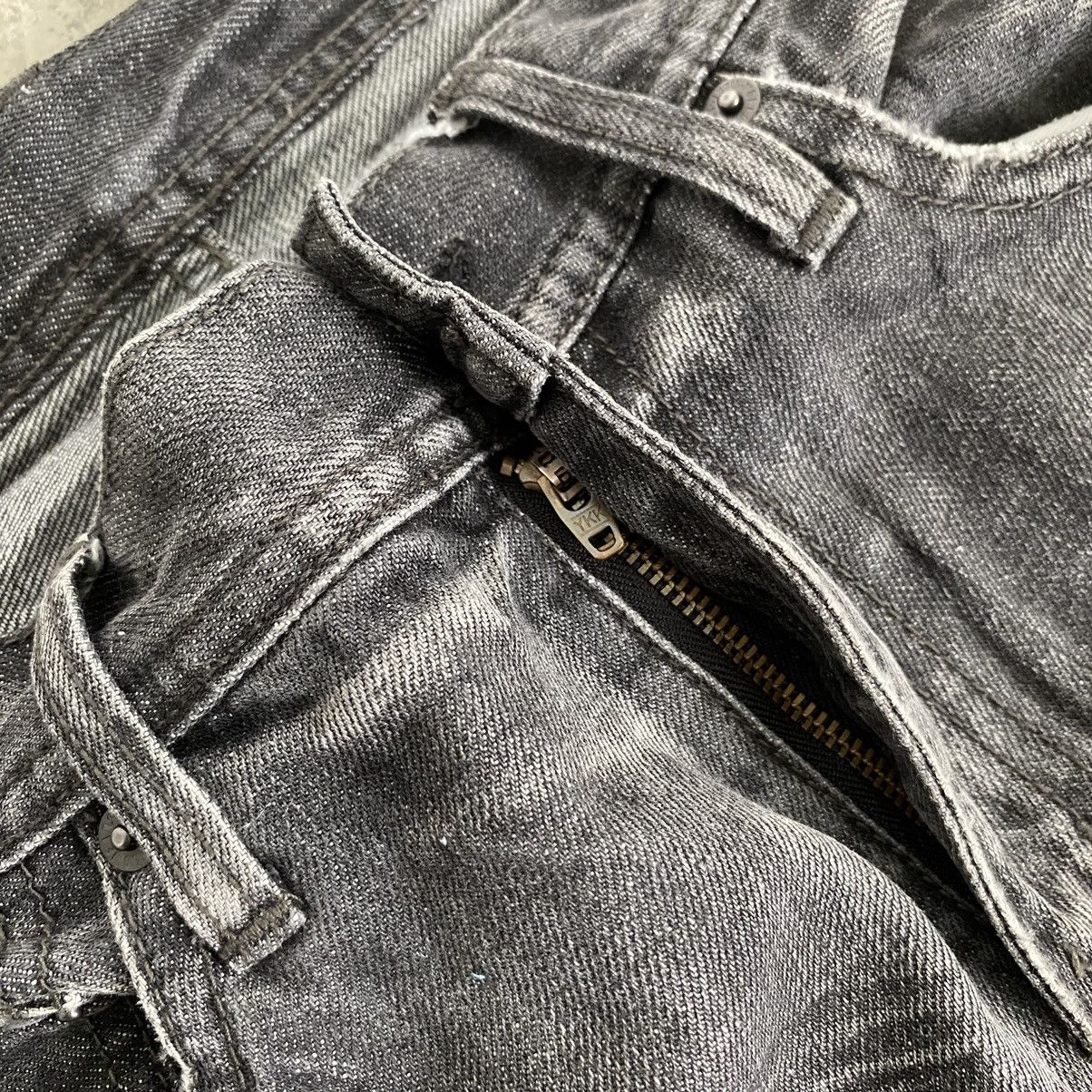 Japanese Brand Edge Rupert Japan Washed Grey Panelled Flared Jeans Size US 30 / EU 46 - 10 Thumbnail