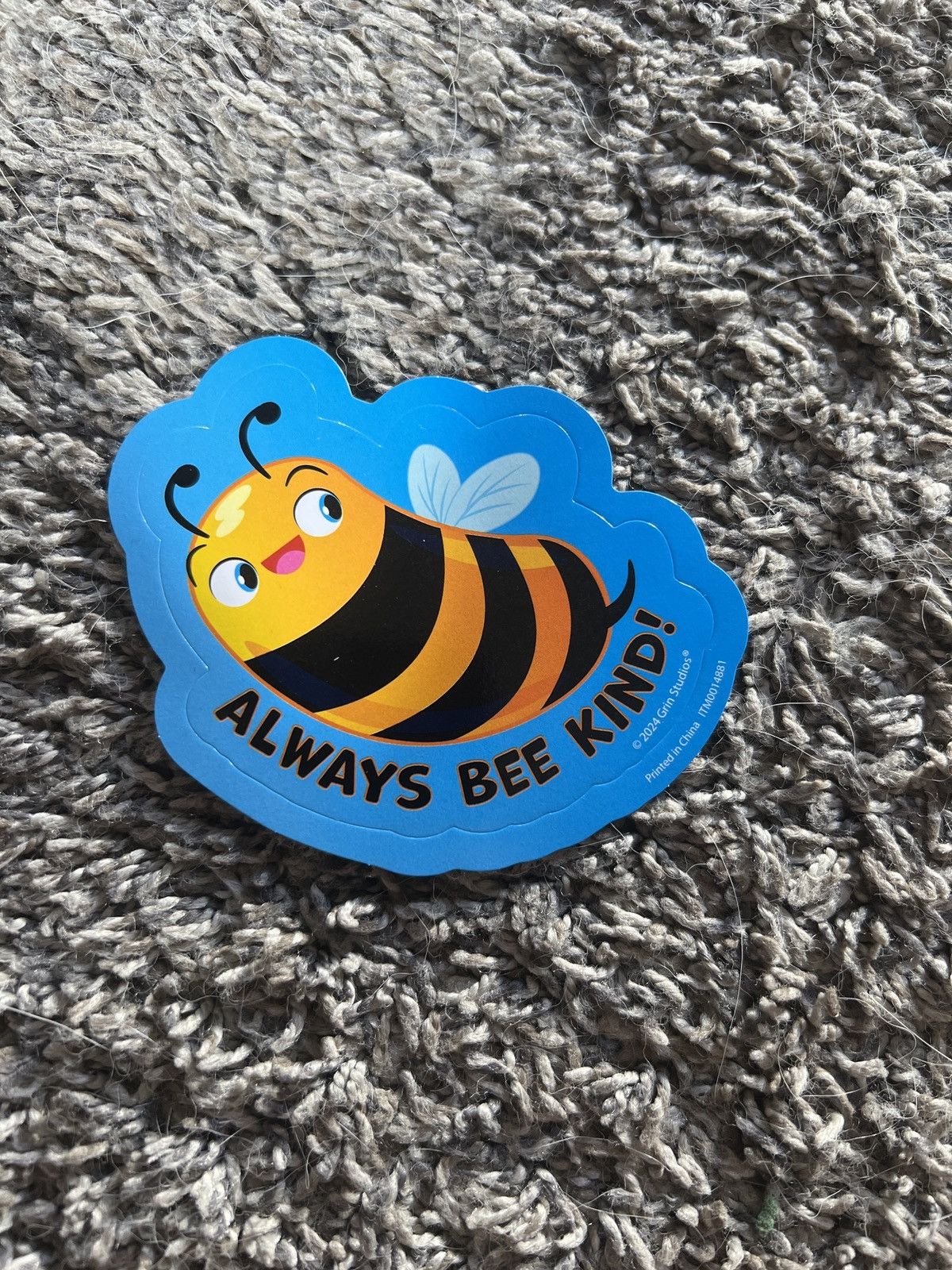 Hypebeast 2024 Grin Studios Always Bee Kind! Sticker Size ONE SIZE - 1 Thumbnail