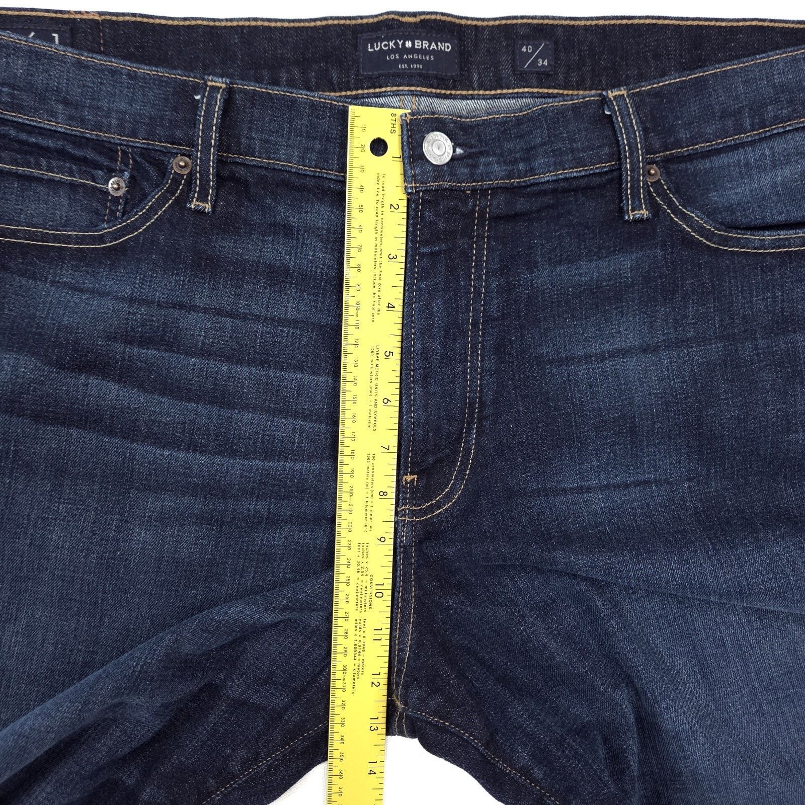 Lucky Brand Lucky Brand Mens Size 40x33 Blue 361 Vintage Straight Denim Size US 40 / EU 56 - 7 Thumbnail